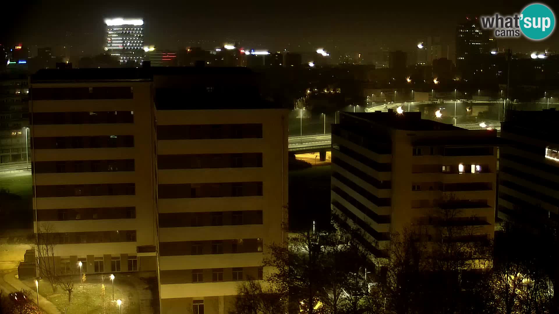 Live-Kreisverkehr Slavonska und Marin Držić Avenue zur Zagreb Webcam