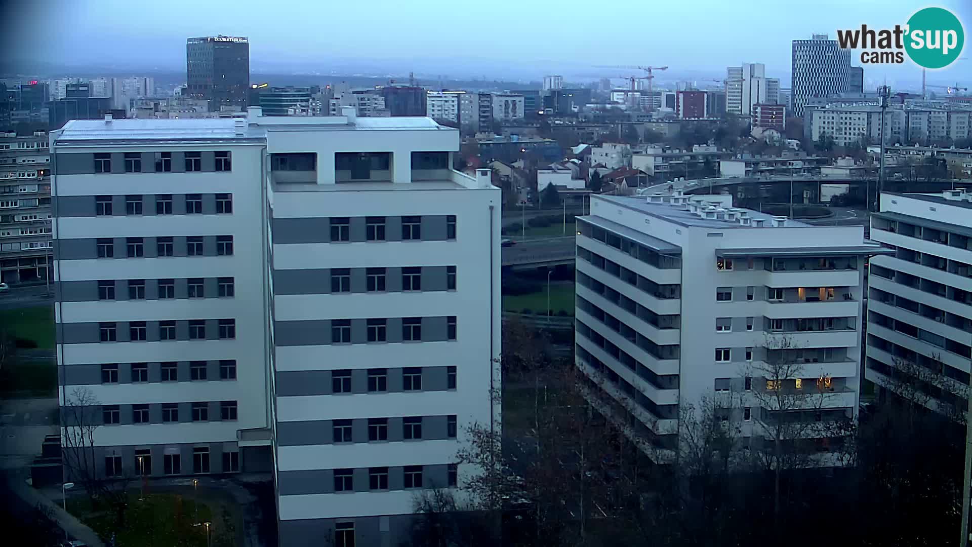 Live Interchange of Slavonska Avenue and Marin Držić Avenue in Zagreb webcam