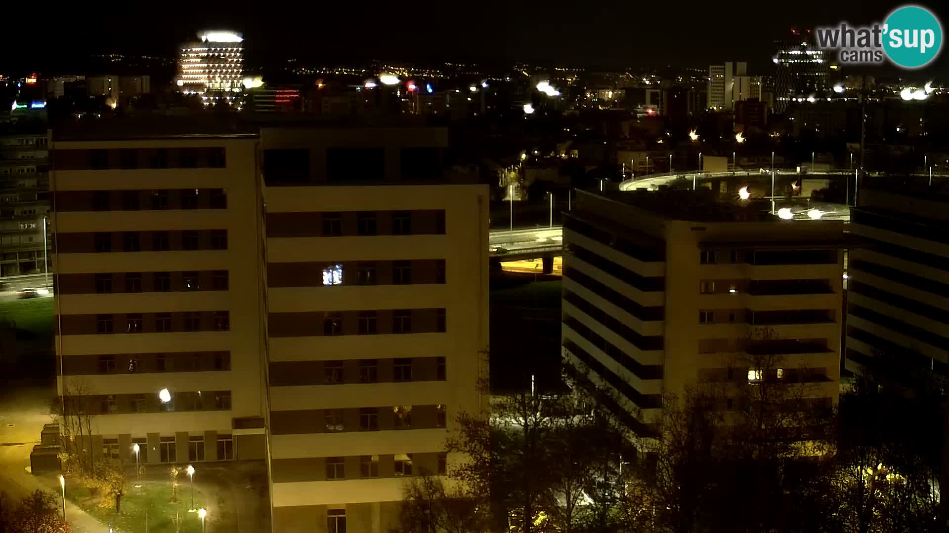 Live Interchange of Slavonska Avenue and Marin Držić Avenue in Zagreb webcam