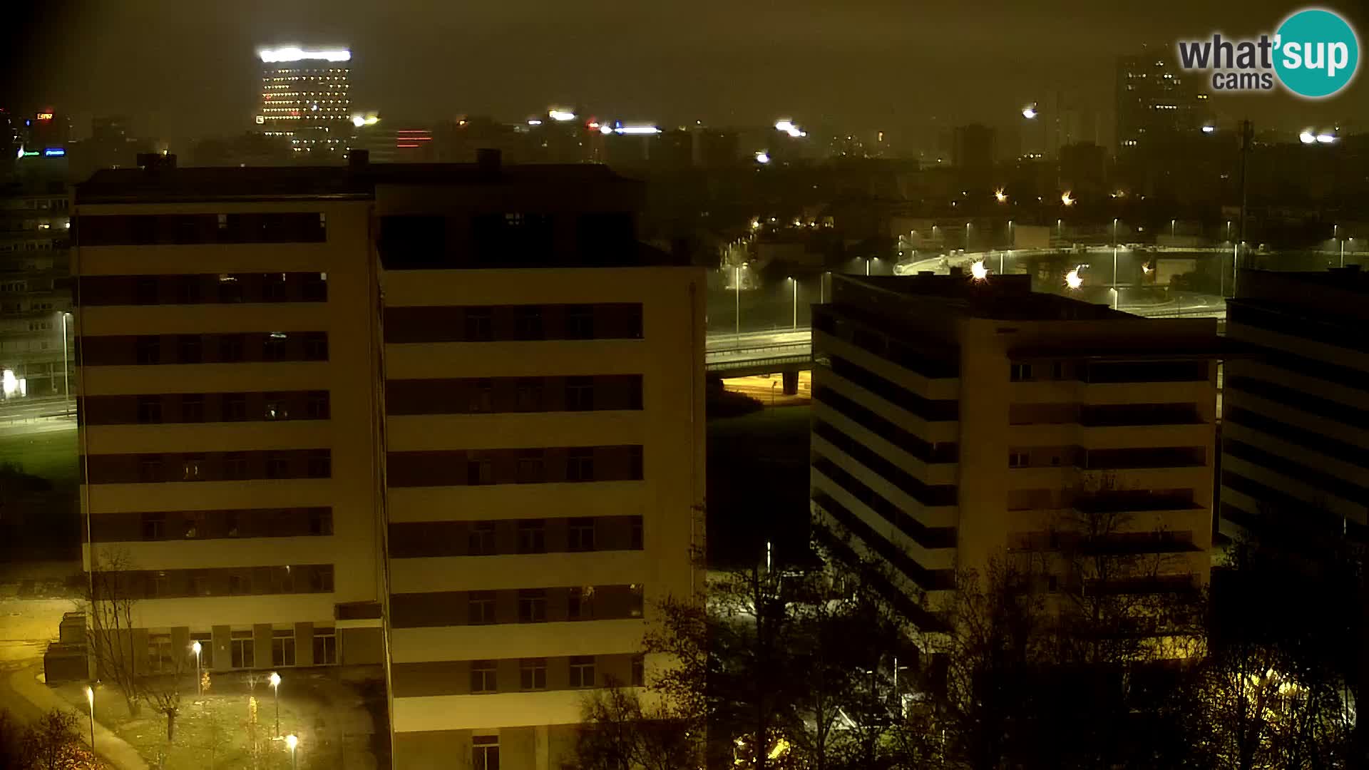 Live-Kreisverkehr Slavonska und Marin Držić Avenue zur Zagreb Webcam