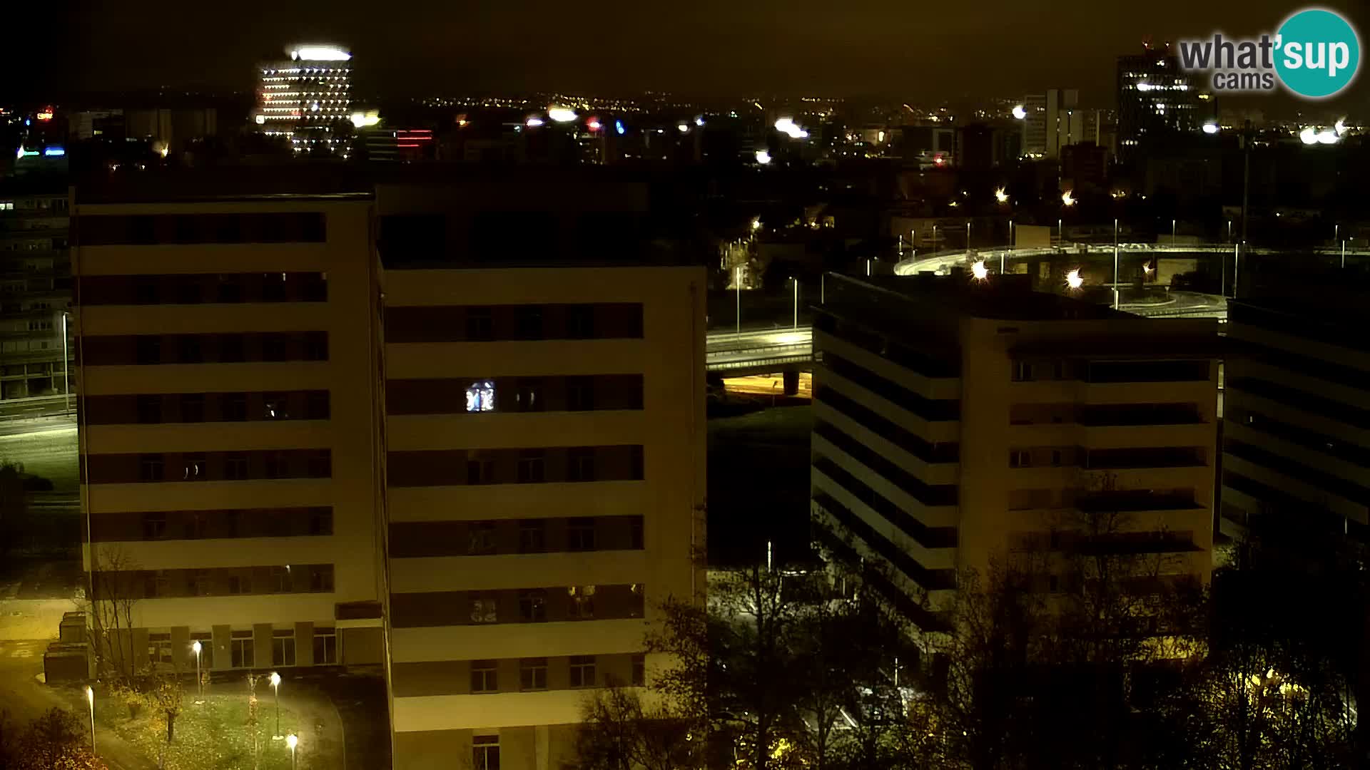 Live-Kreisverkehr Slavonska und Marin Držić Avenue zur Zagreb Webcam