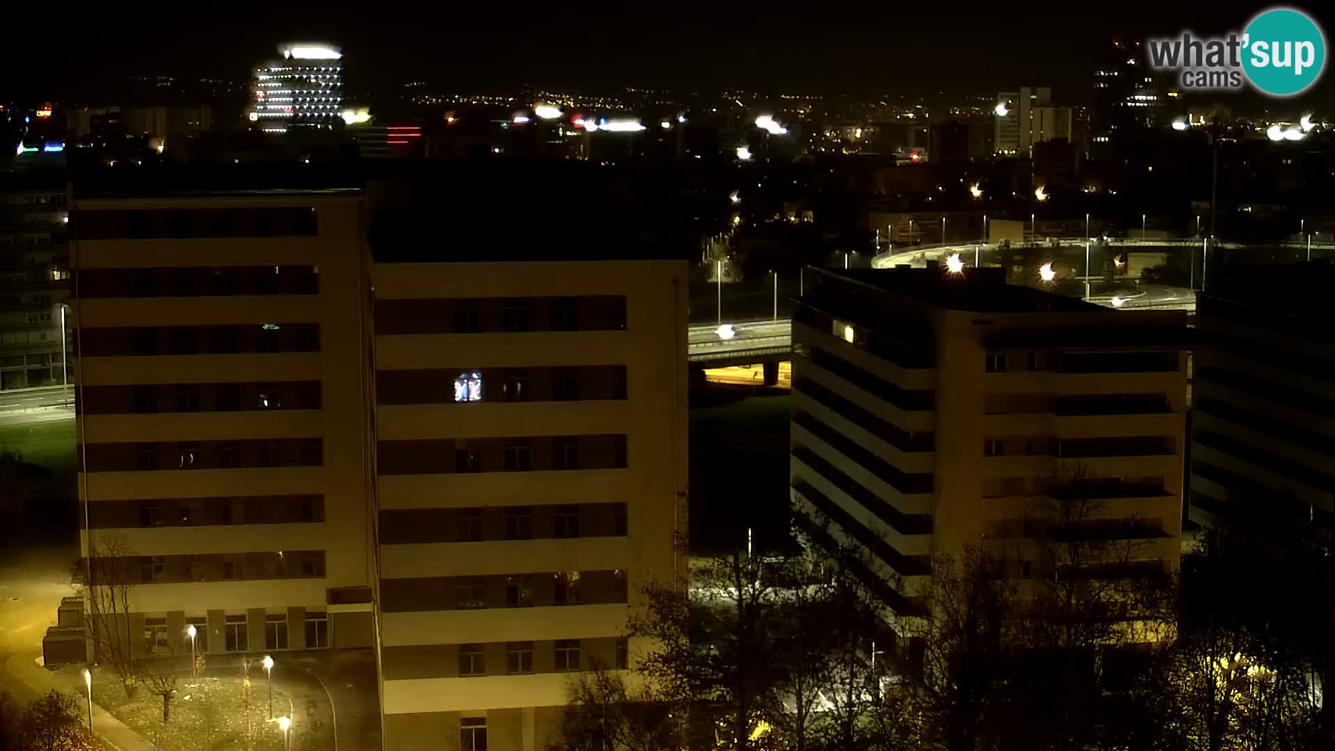 Live-Kreisverkehr Slavonska und Marin Držić Avenue zur Zagreb Webcam