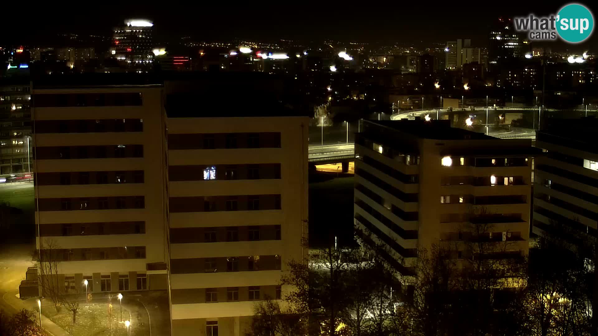 Live Interchange of Slavonska Avenue and Marin Držić Avenue in Zagreb webcam