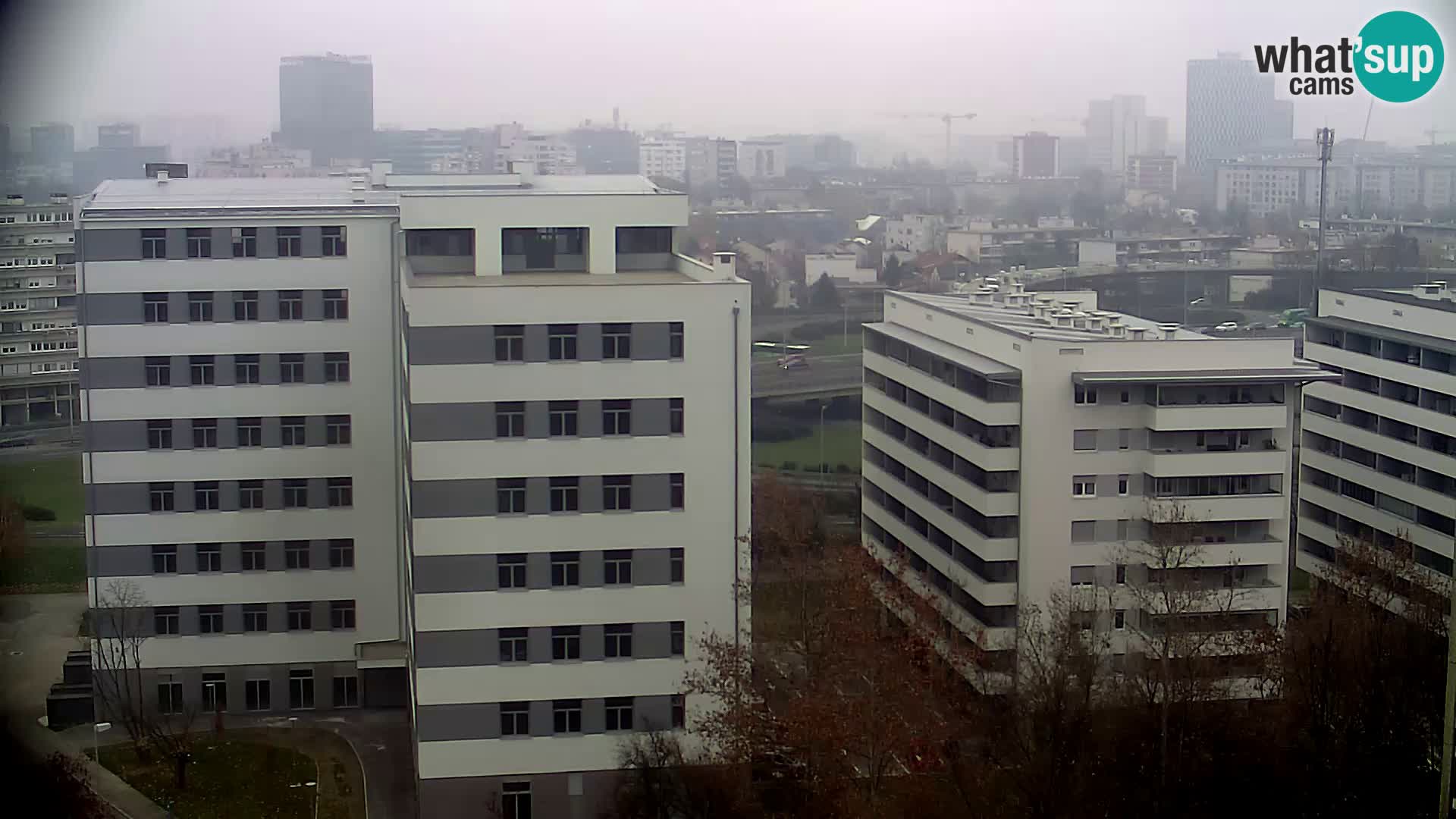 Live Interchange of Slavonska Avenue and Marin Držić Avenue in Zagreb webcam