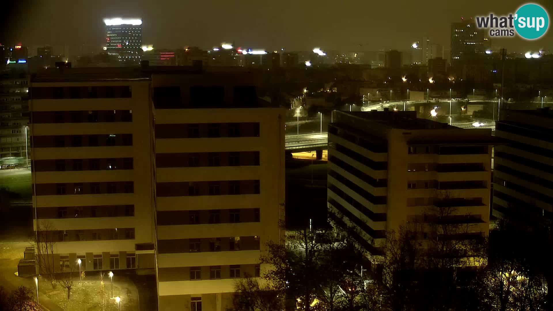 Live-Kreisverkehr Slavonska und Marin Držić Avenue zur Zagreb Webcam