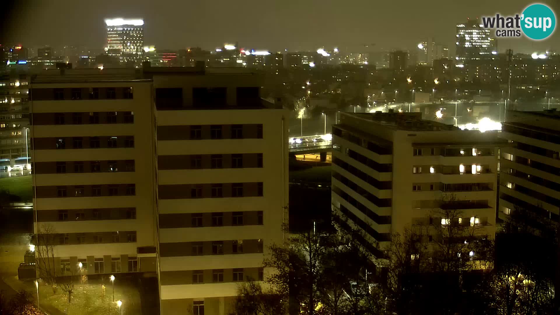 Rotonda en vivo que cruza Slavonska y Marin Držić Avenue en Zagreb webcam