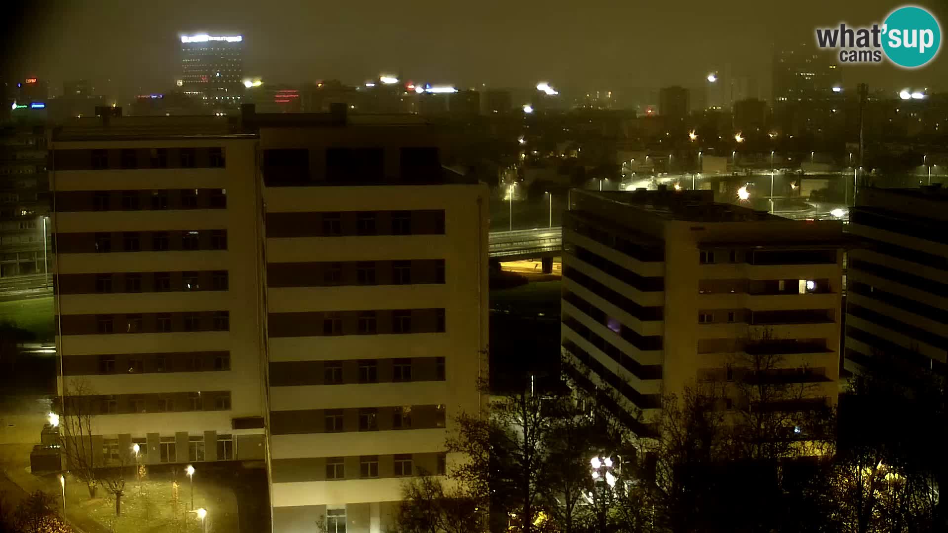 Rotonda en vivo que cruza Slavonska y Marin Držić Avenue en Zagreb webcam