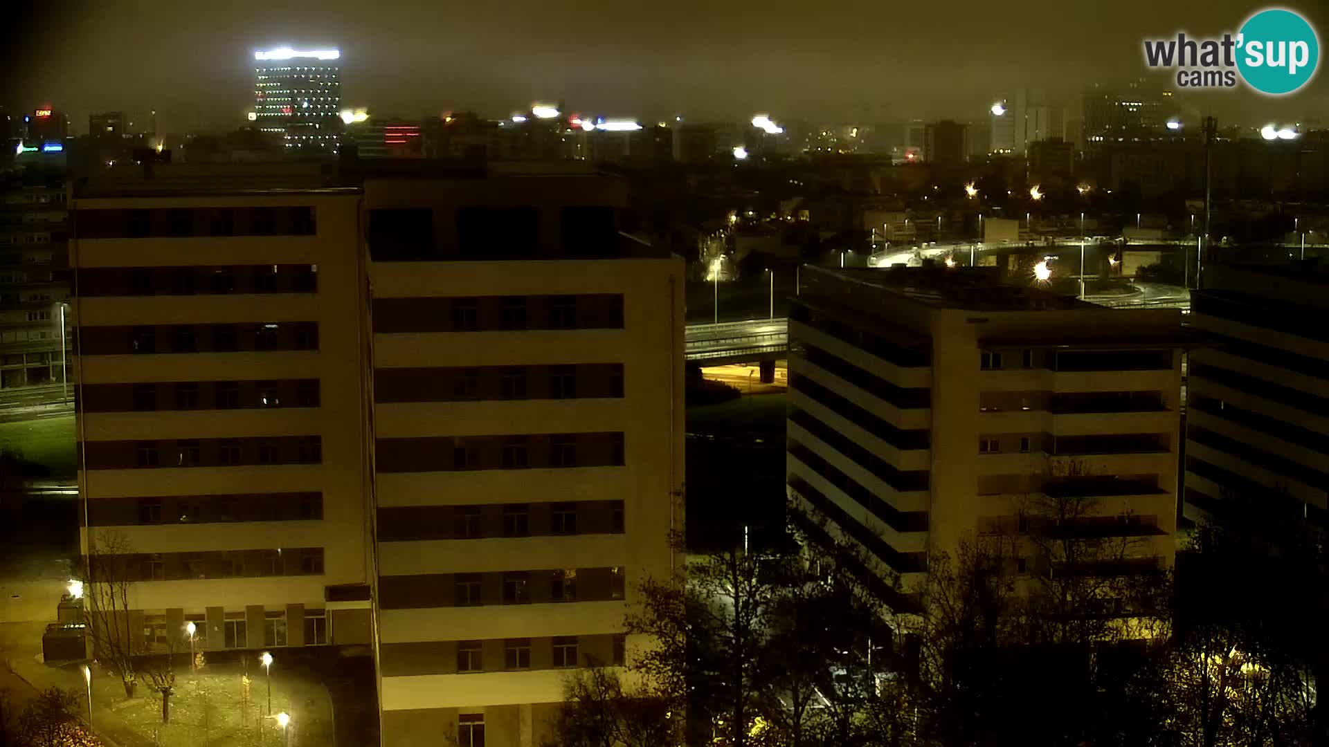 Krožišče Slavonske in Marin Držićeve ulice v Zagrebu v živo