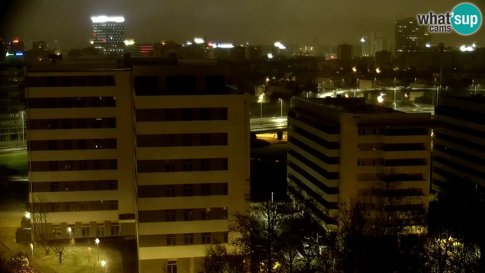 Krožišče Slavonske in Marin Držićeve ulice v Zagrebu v živo