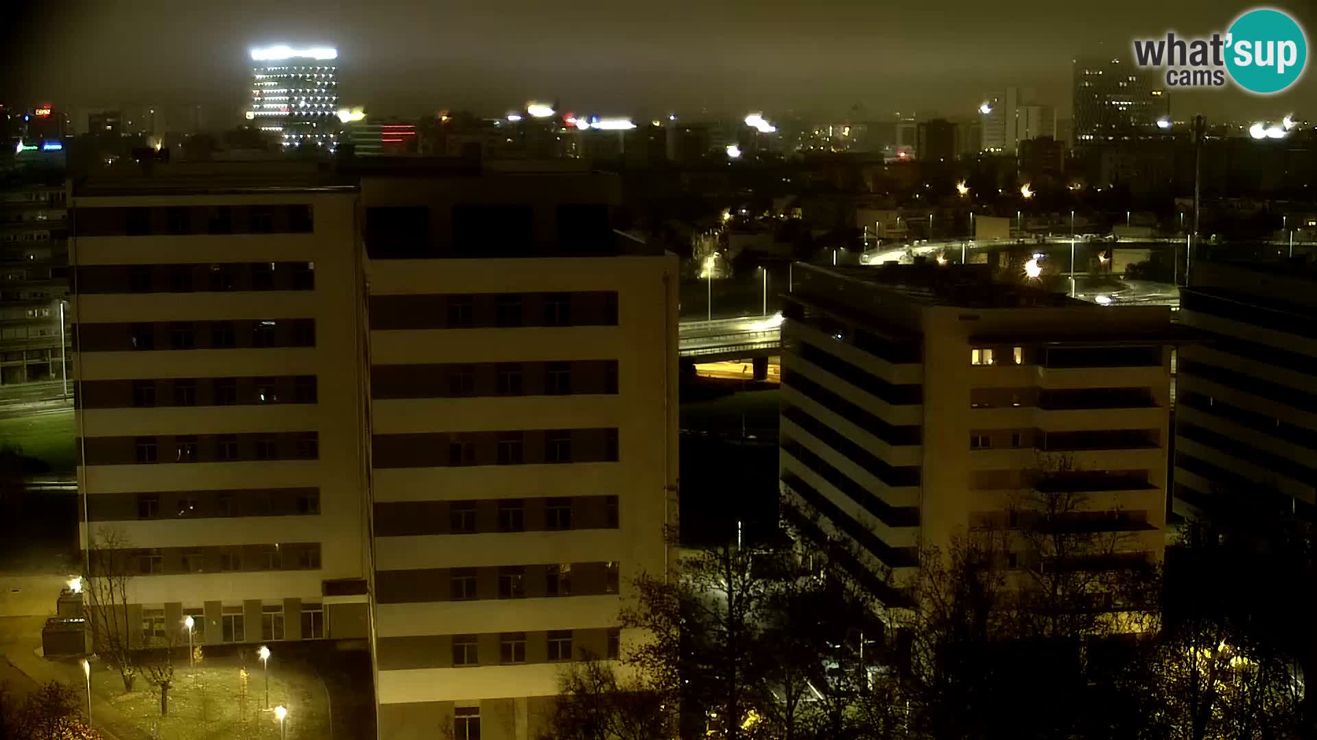 Krožišče Slavonske in Marin Držićeve ulice v Zagrebu v živo