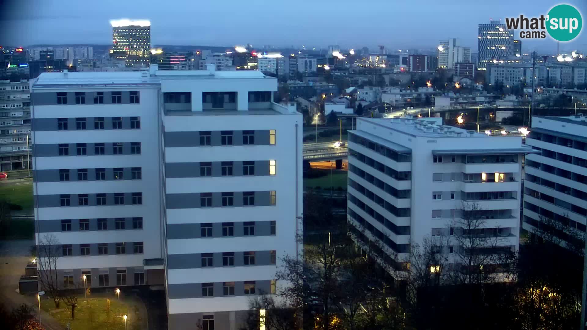 Live Interchange of Slavonska Avenue and Marin Držić Avenue in Zagreb webcam