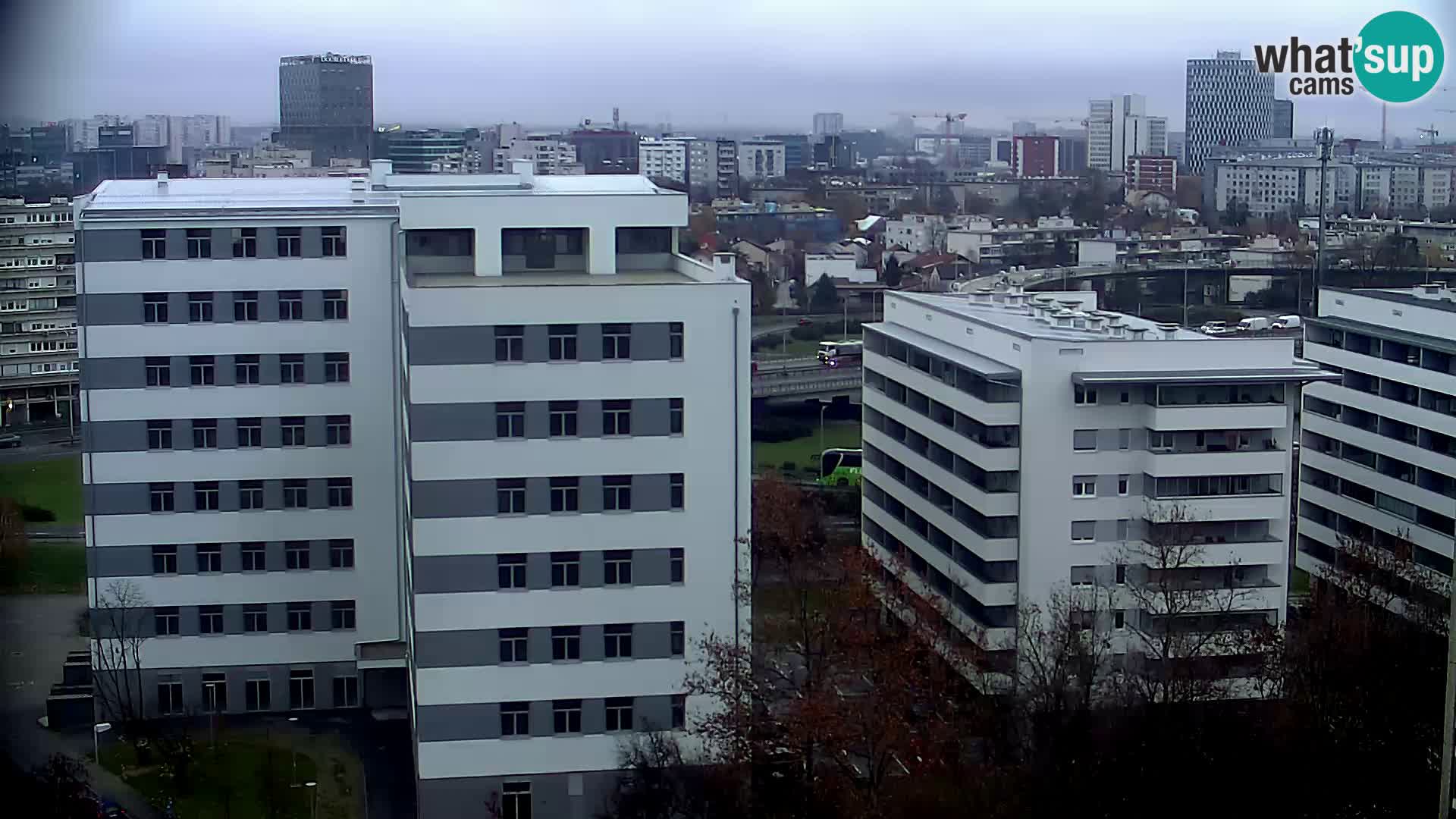 Live Interchange of Slavonska Avenue and Marin Držić Avenue in Zagreb webcam