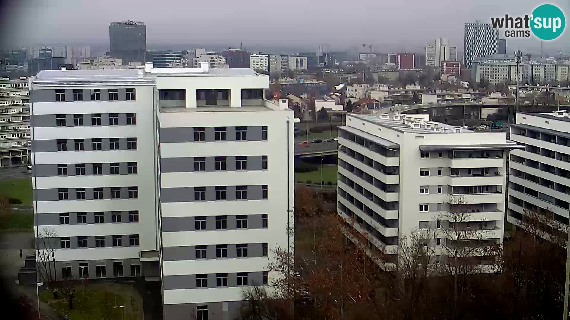 Live Interchange of Slavonska Avenue and Marin Držić Avenue in Zagreb webcam