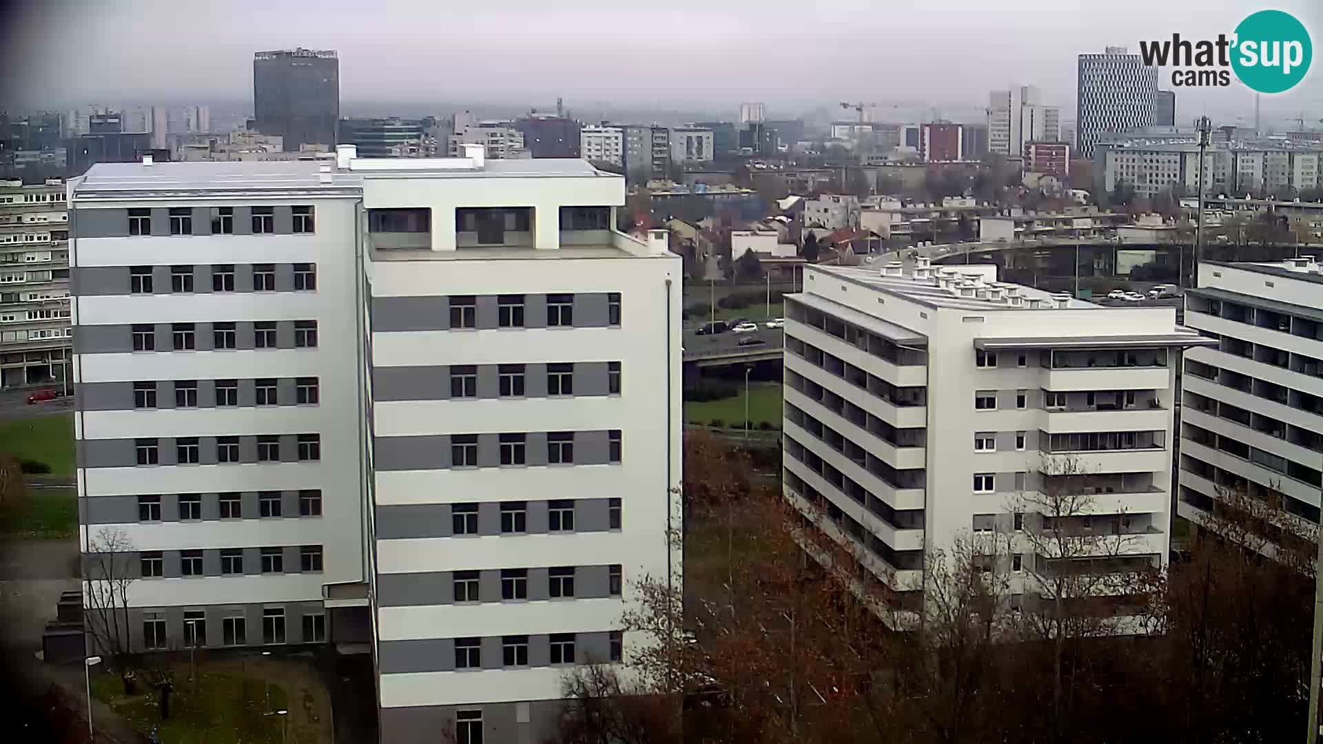 Live Interchange of Slavonska Avenue and Marin Držić Avenue in Zagreb webcam