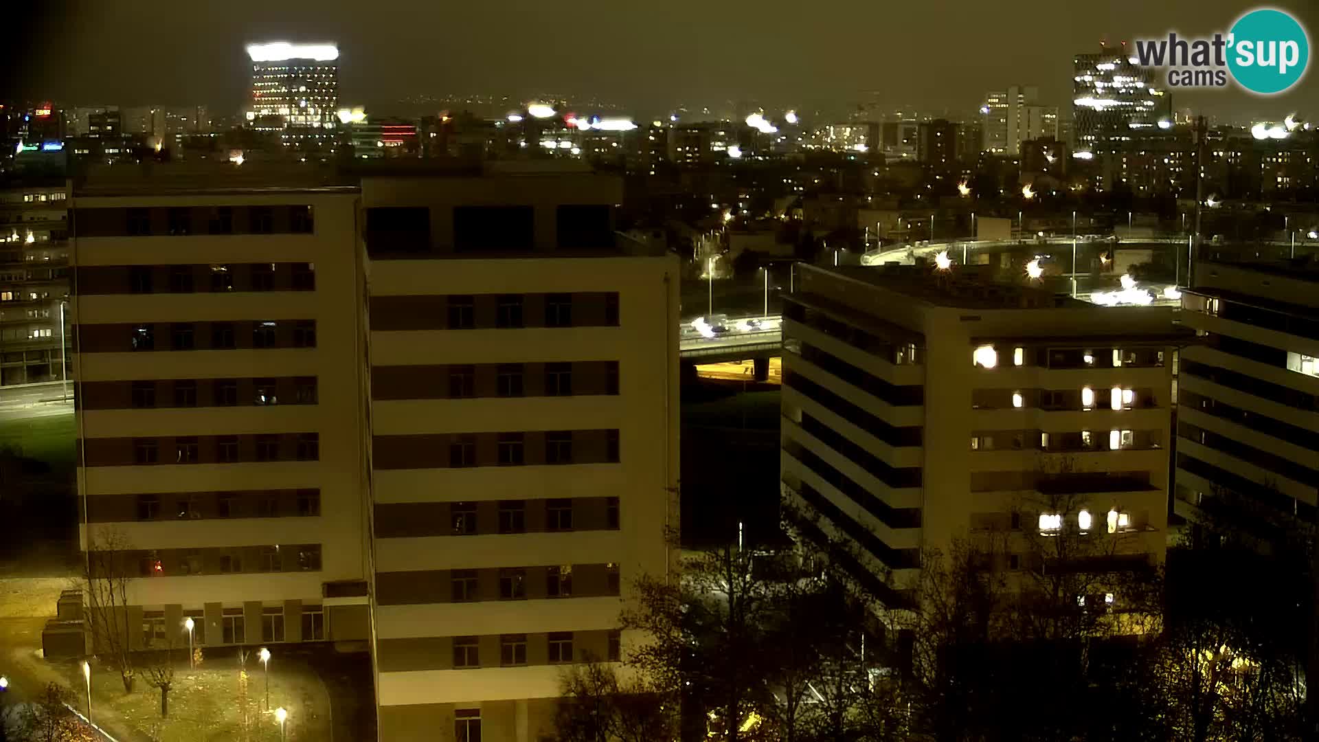 Live Interchange of Slavonska Avenue and Marin Držić Avenue in Zagreb webcam