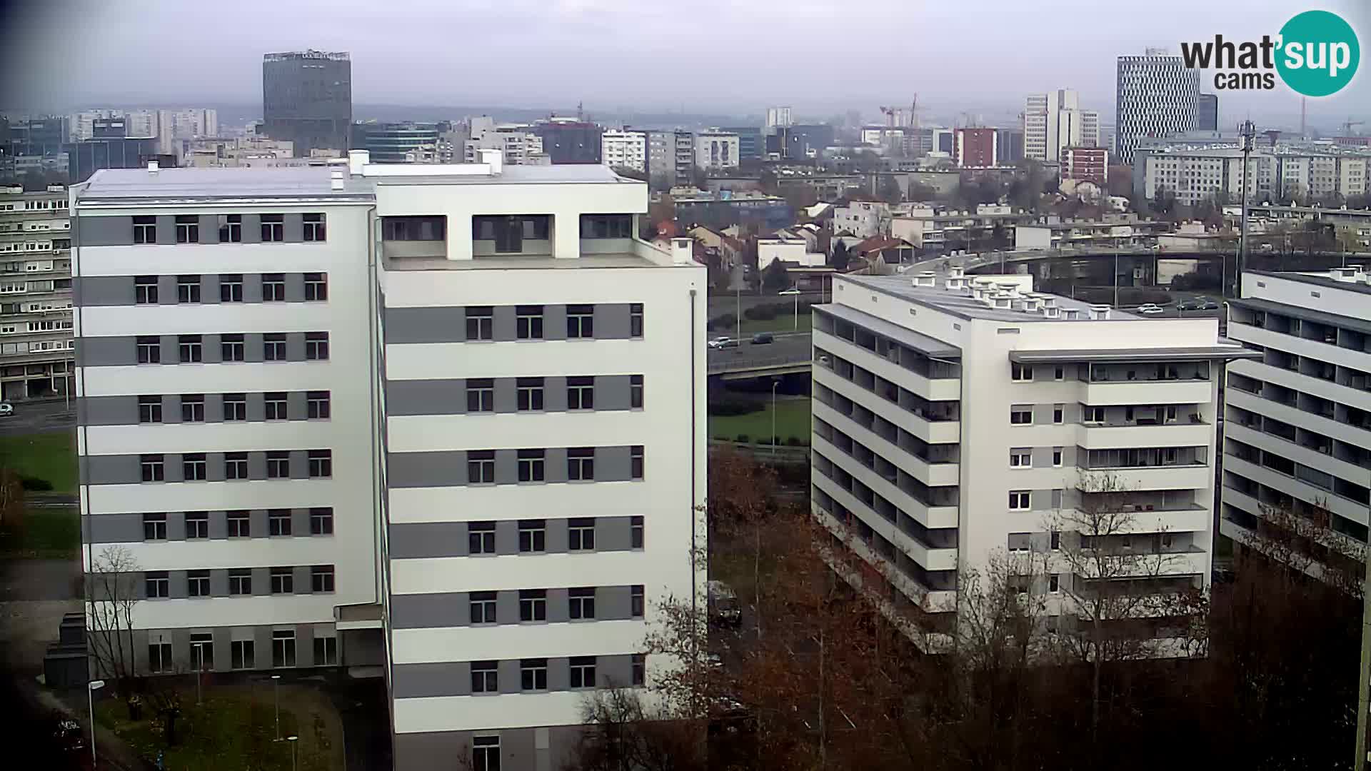 Rotatoria e incrocio viale Slavonska e Marin Držić – webcam di Zagabria