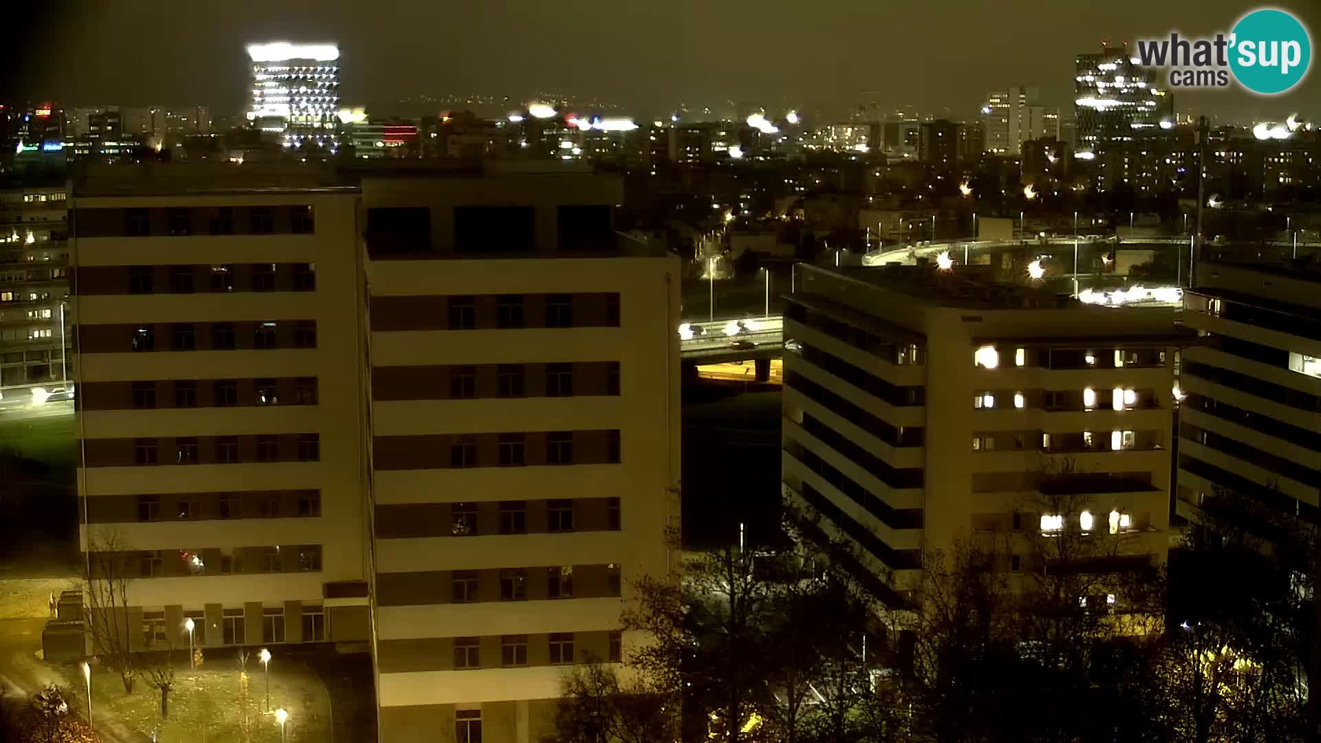 Rotatoria e incrocio viale Slavonska e Marin Držić  – webcam di Zagabria