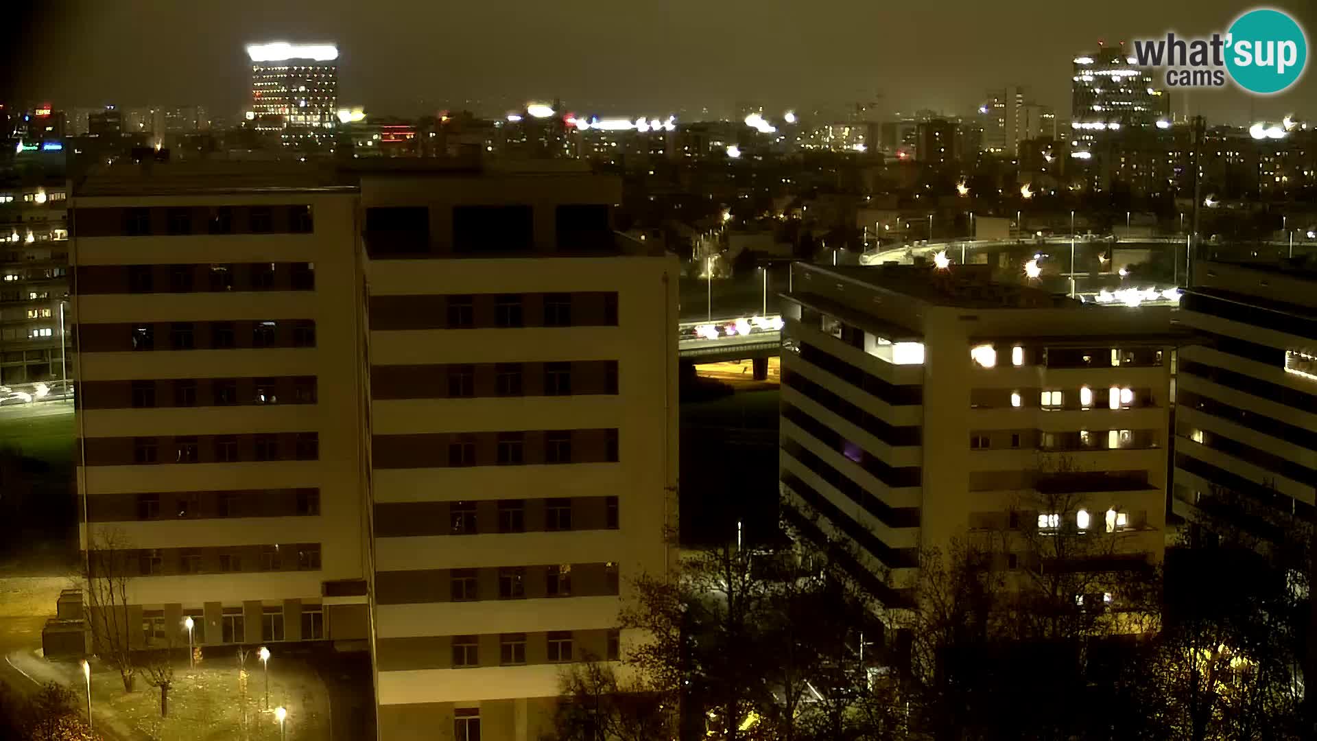 Krožišče Slavonske in Marin Držićeve ulice v Zagrebu v živo