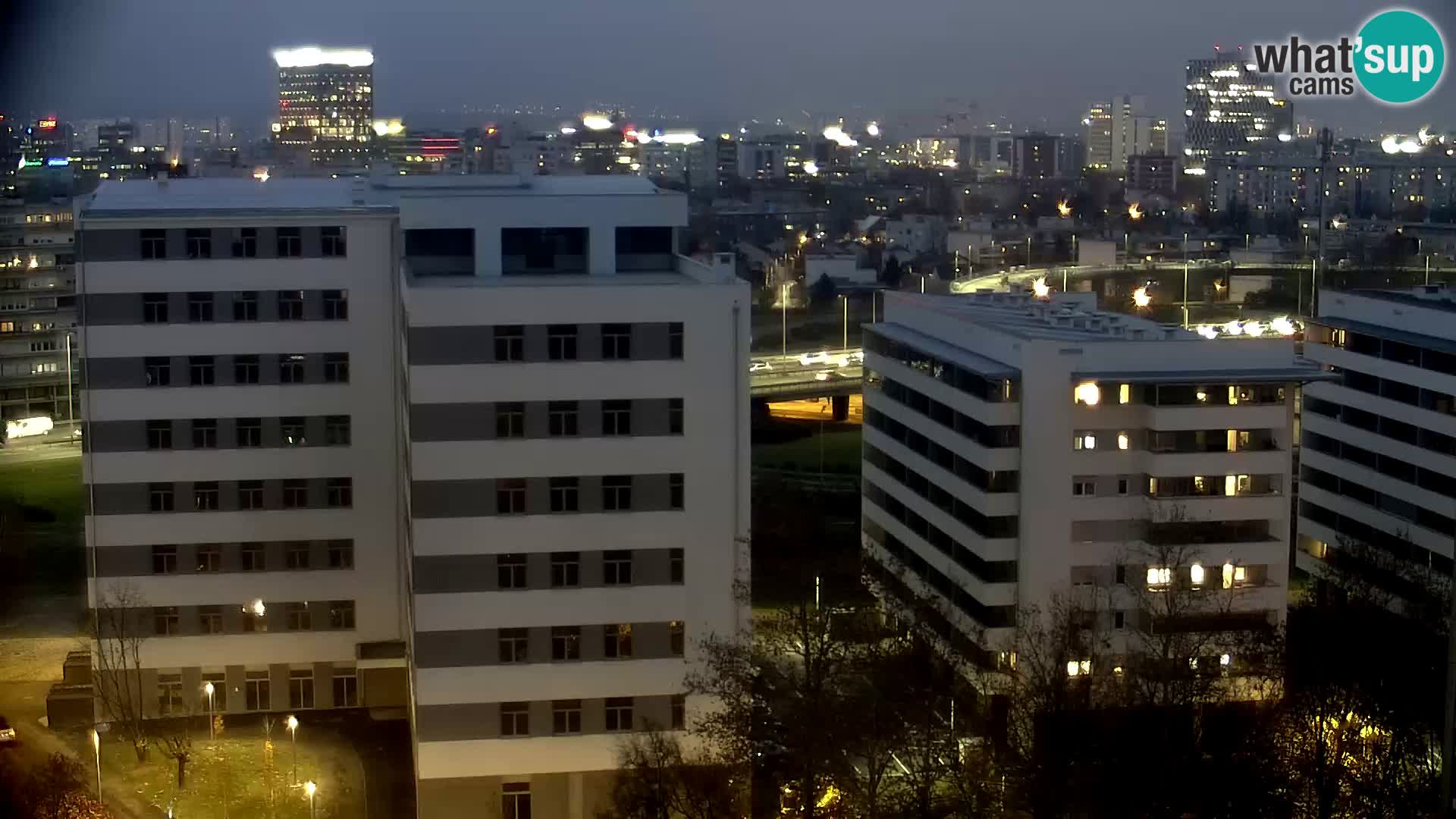 Live Interchange of Slavonska Avenue and Marin Držić Avenue in Zagreb webcam
