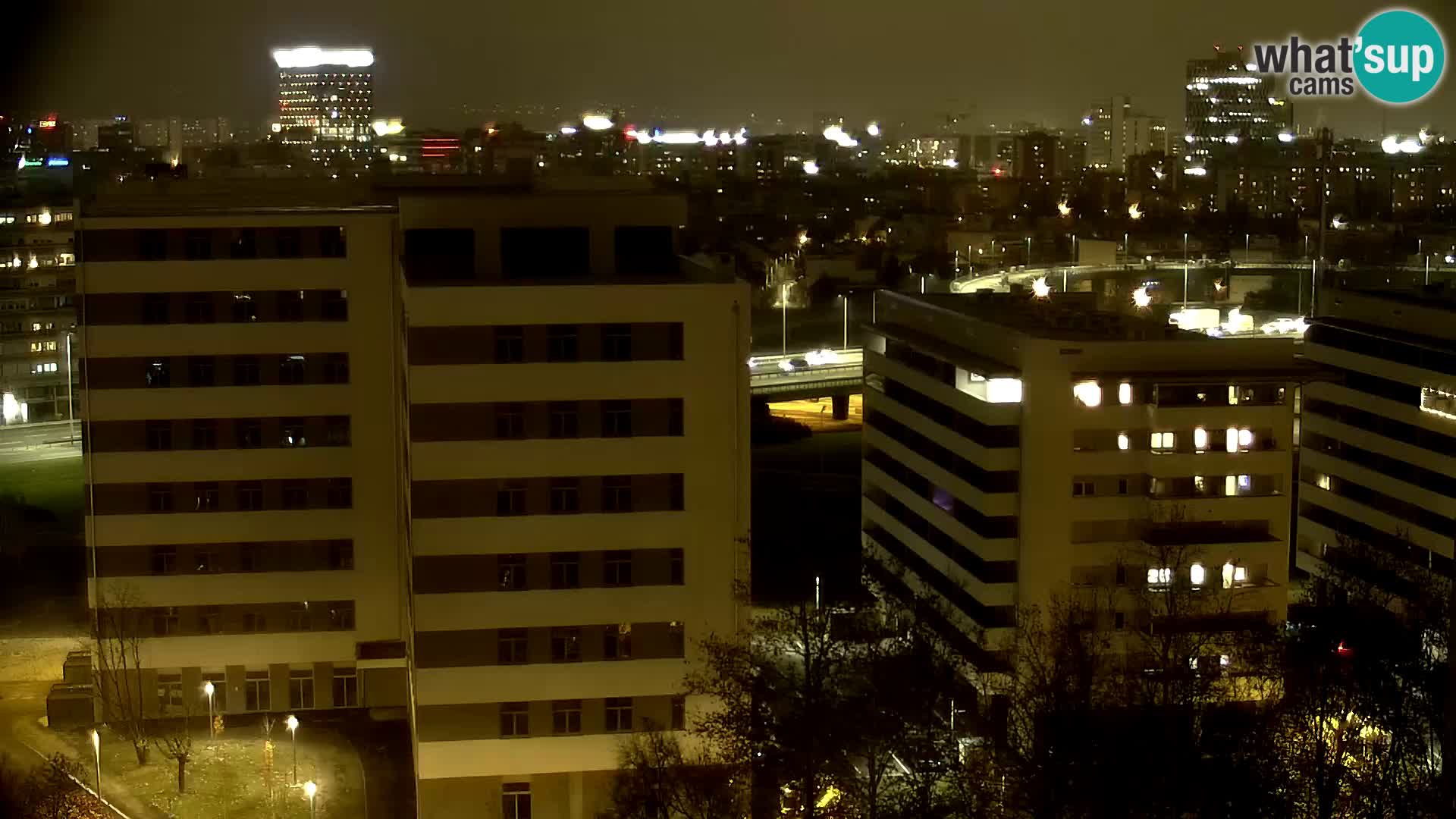 Rond-point en direct traversant les avenues Slavonska et Marin Držić à Zagreb webcam