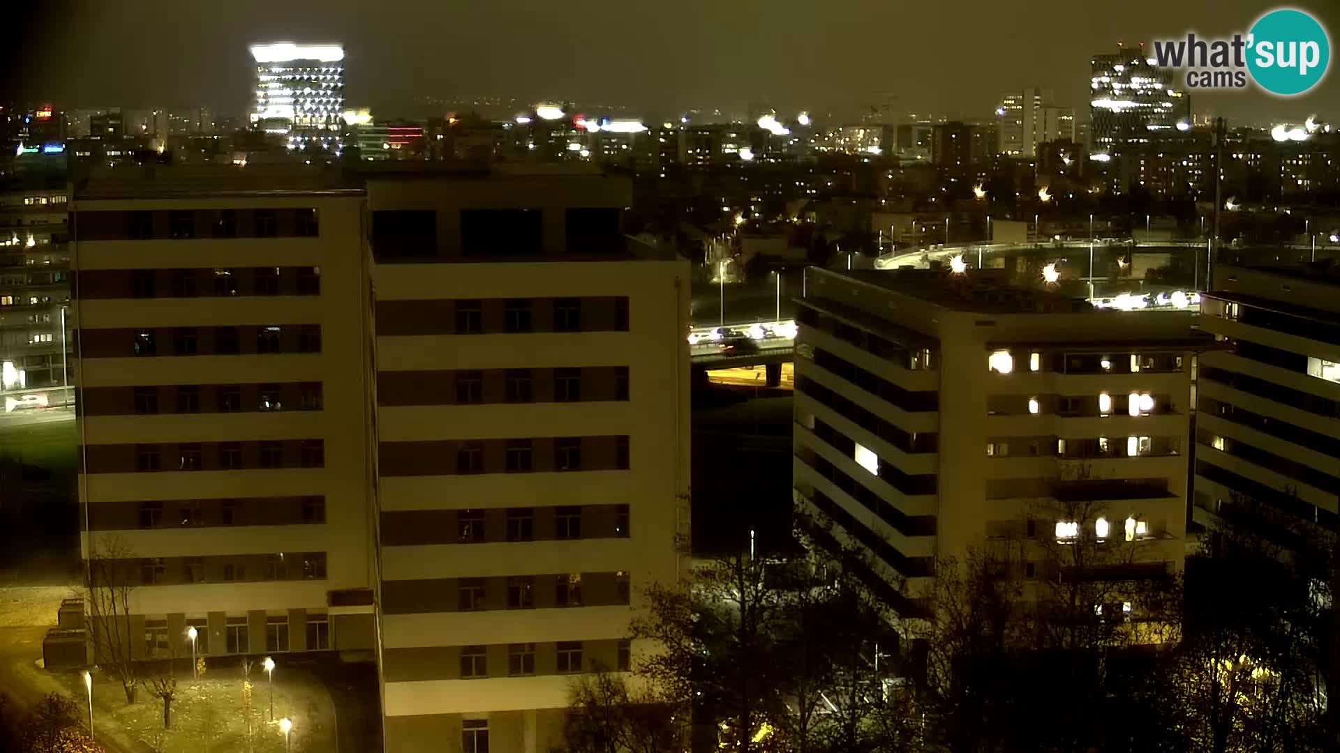 Rond-point en direct traversant les avenues Slavonska et Marin Držić à Zagreb webcam