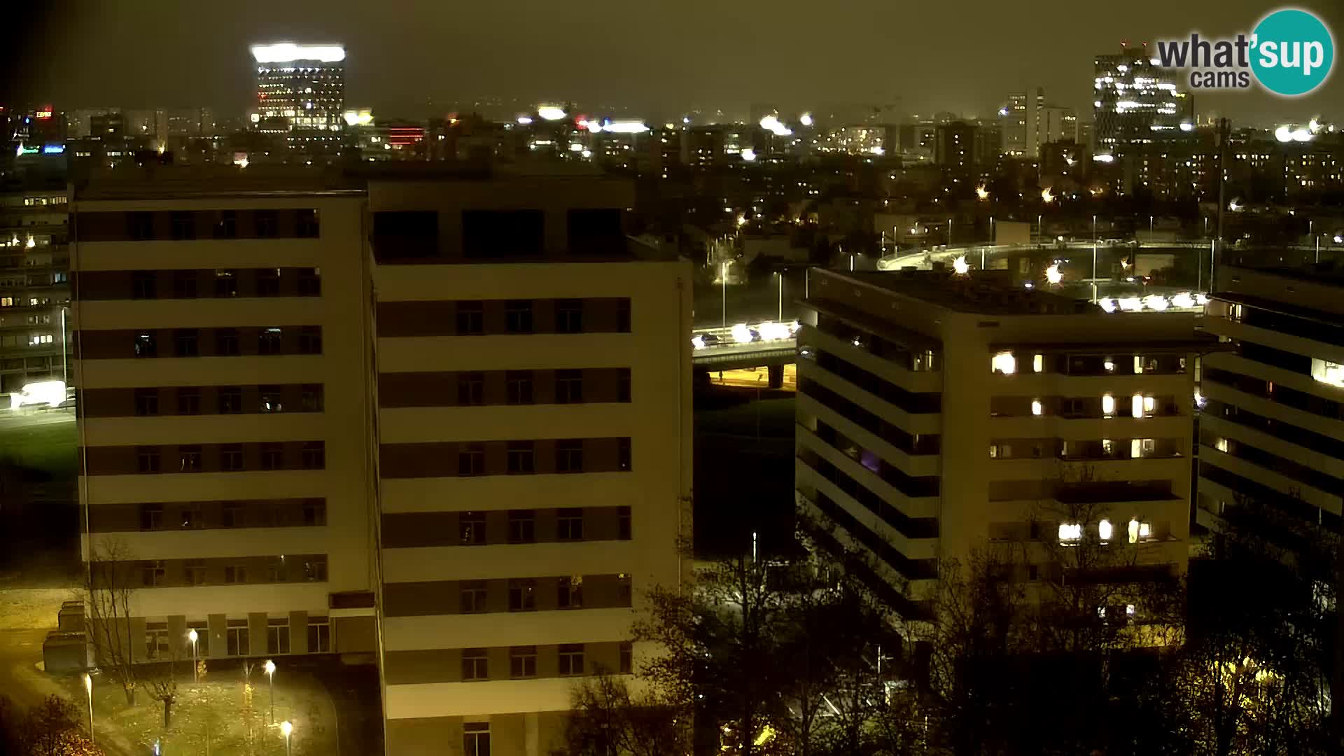 Live-Kreisverkehr Slavonska und Marin Držić Avenue zur Zagreb Webcam