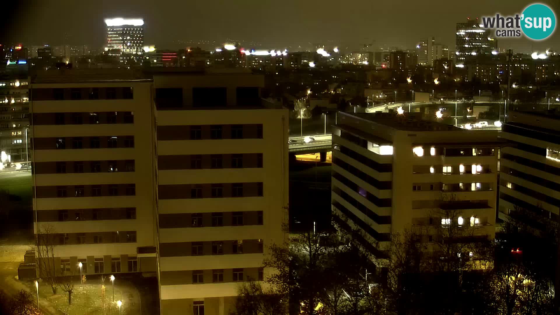 Live Interchange of Slavonska Avenue and Marin Držić Avenue in Zagreb webcam