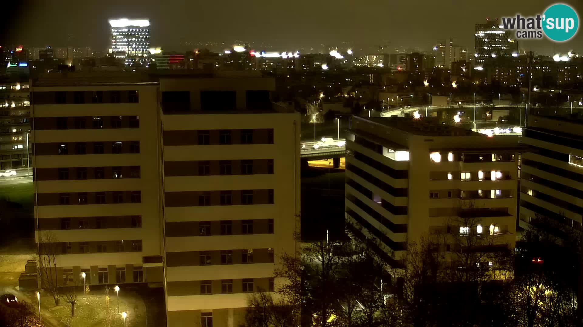 Live Interchange of Slavonska Avenue and Marin Držić Avenue in Zagreb webcam