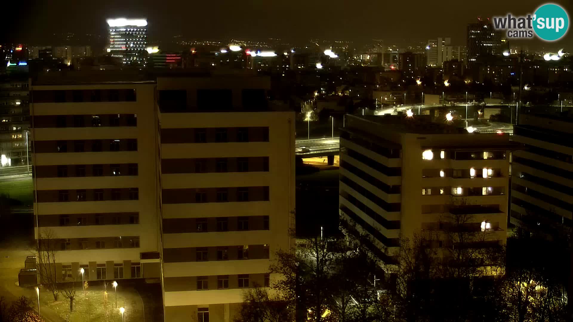 Krožišče Slavonske in Marin Držićeve ulice v Zagrebu v živo