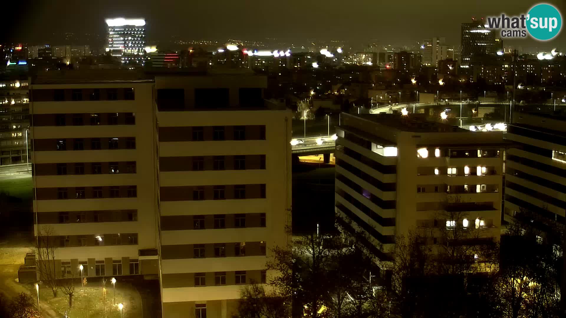 Live Interchange of Slavonska Avenue and Marin Držić Avenue in Zagreb webcam