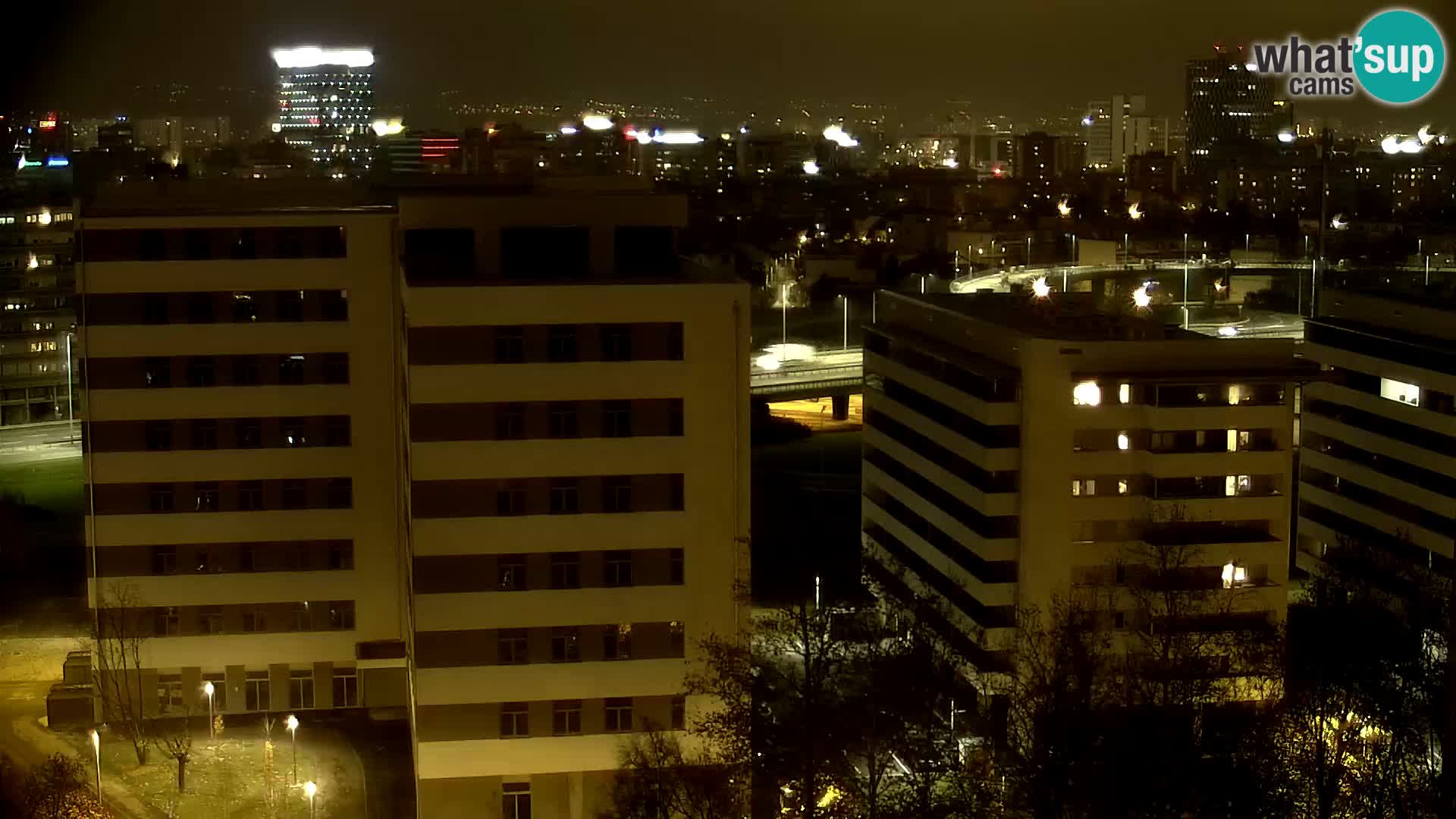 Live Interchange of Slavonska Avenue and Marin Držić Avenue in Zagreb webcam