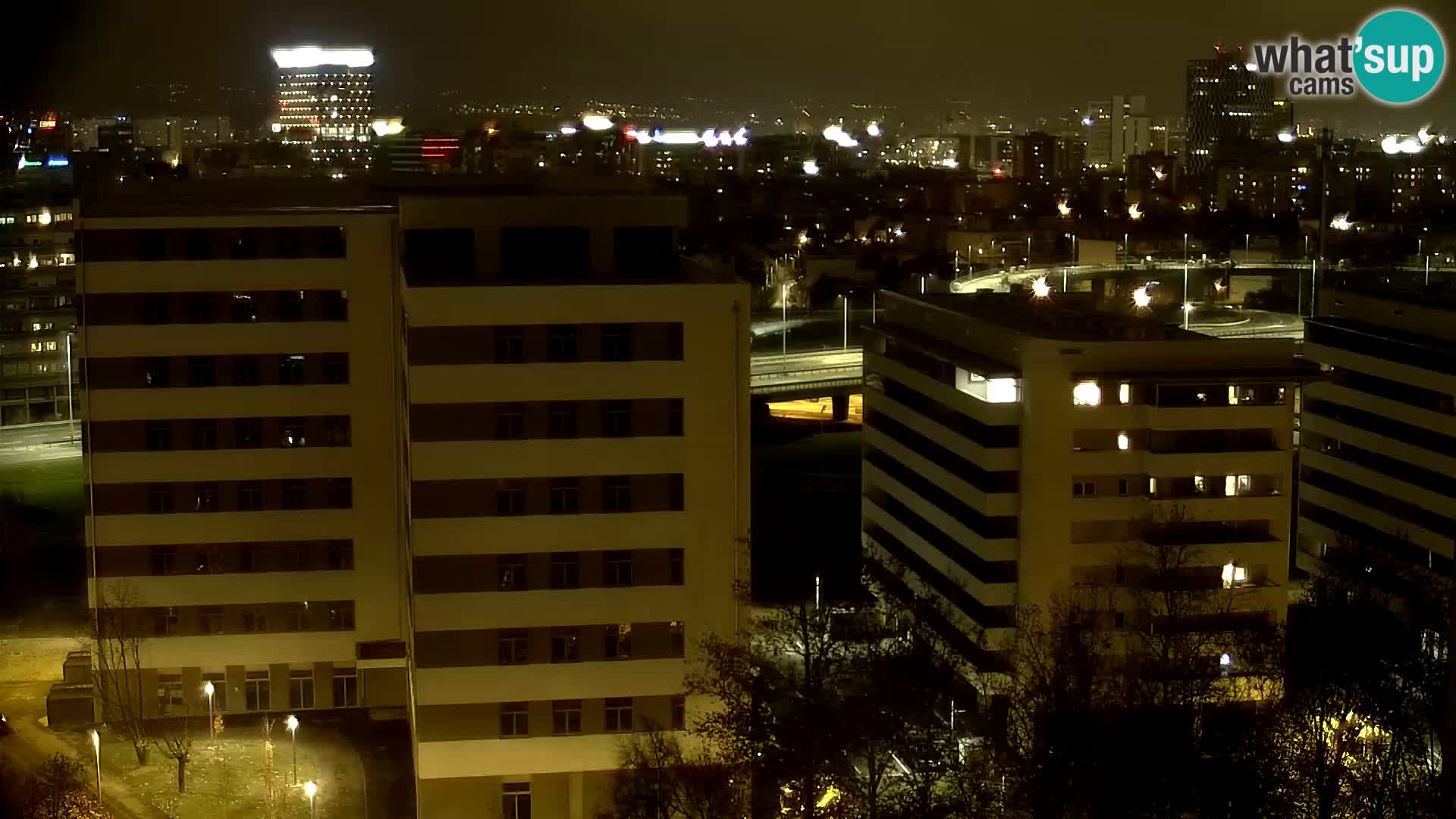 Rotatoria e incrocio viale Slavonska e Marin Držić  – webcam di Zagabria