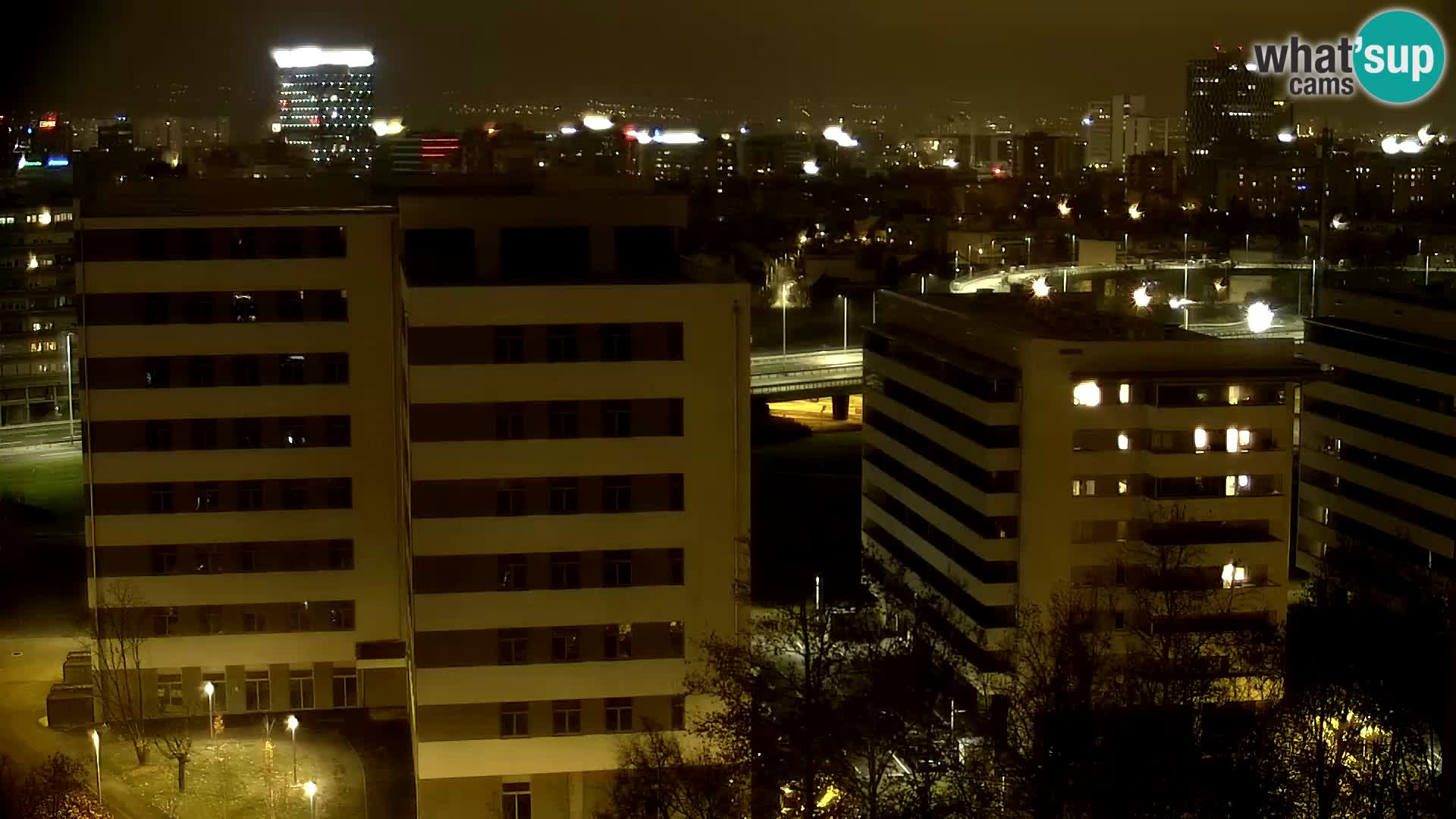 Rond-point en direct traversant les avenues Slavonska et Marin Držić à Zagreb webcam