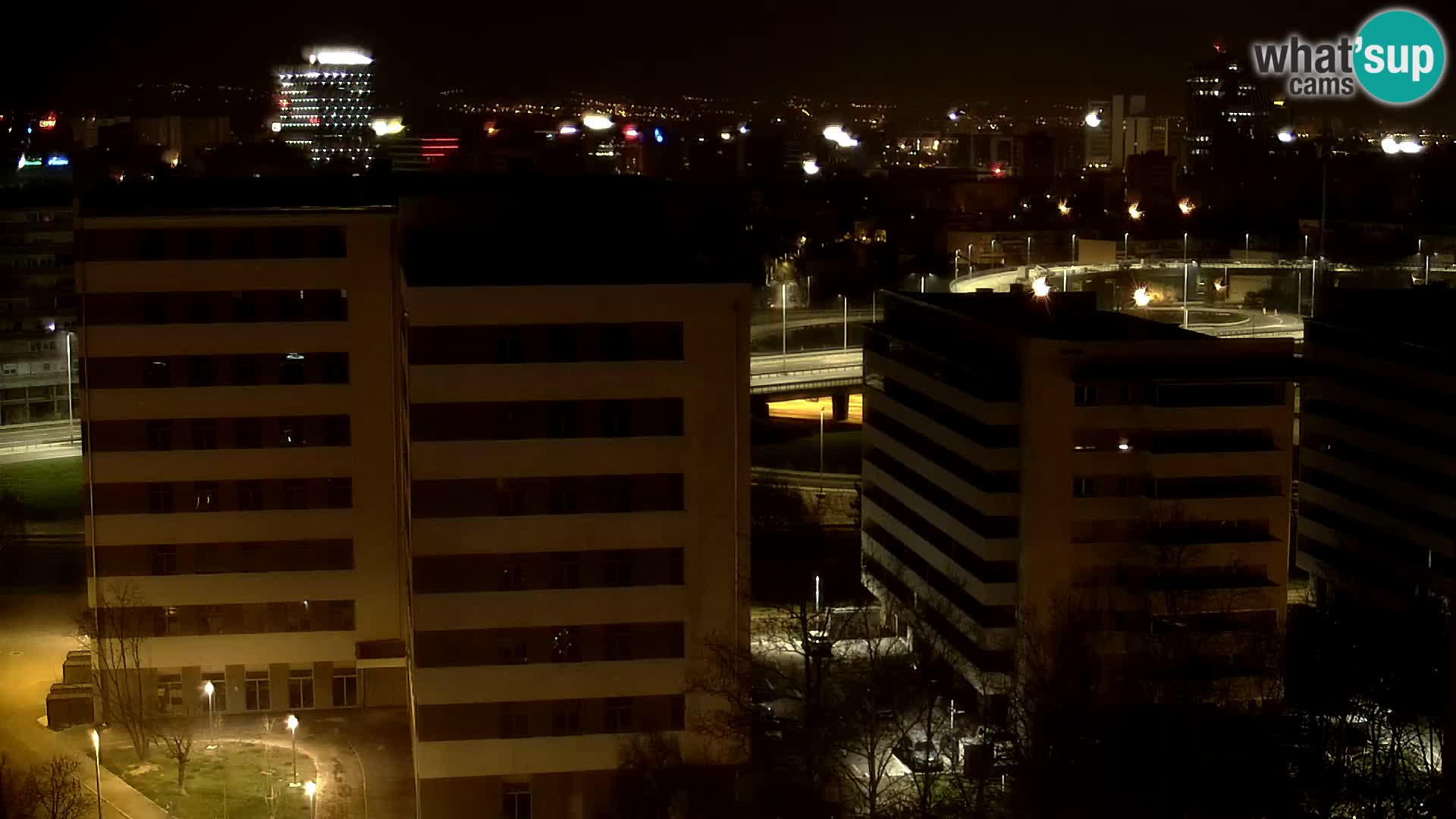 Krožišče Slavonske in Marin Držićeve ulice v Zagrebu v živo