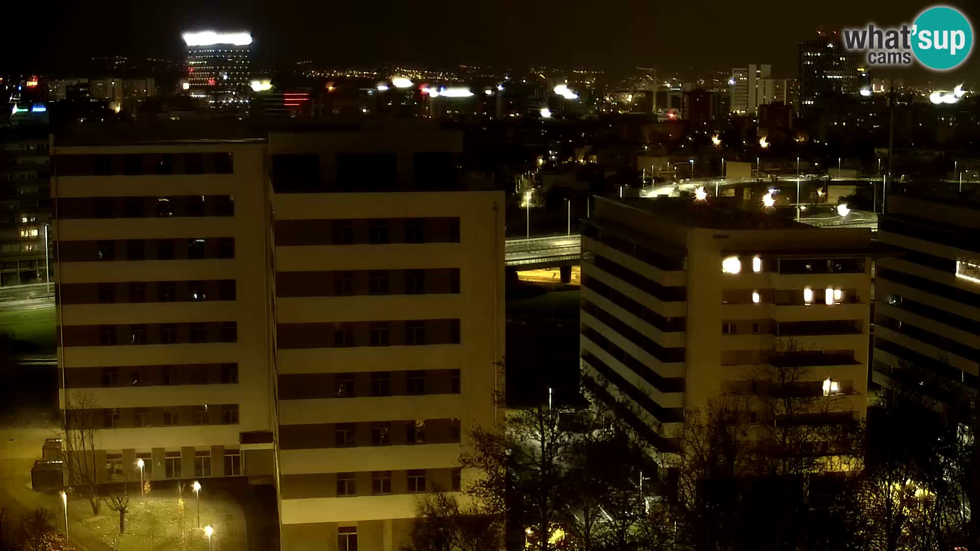 Krožišče Slavonske in Marin Držićeve ulice v Zagrebu v živo