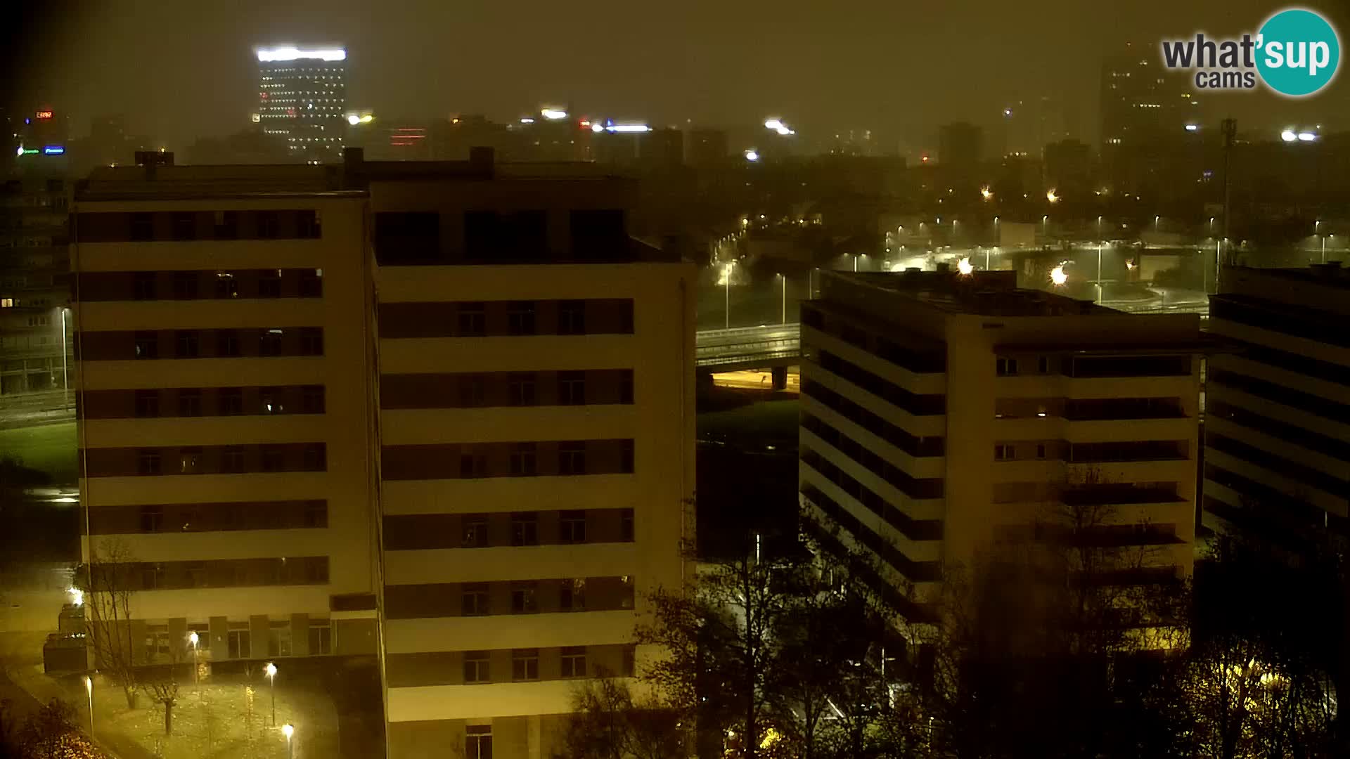 Live Interchange of Slavonska Avenue and Marin Držić Avenue in Zagreb webcam