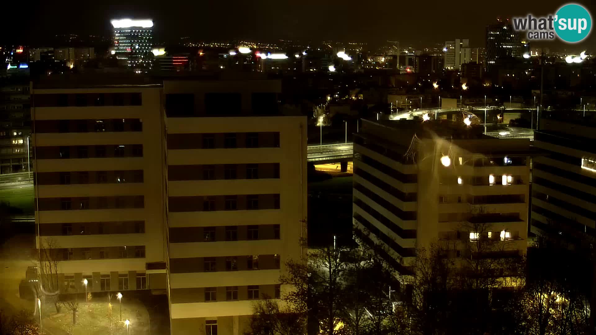 Live Interchange of Slavonska Avenue and Marin Držić Avenue in Zagreb webcam