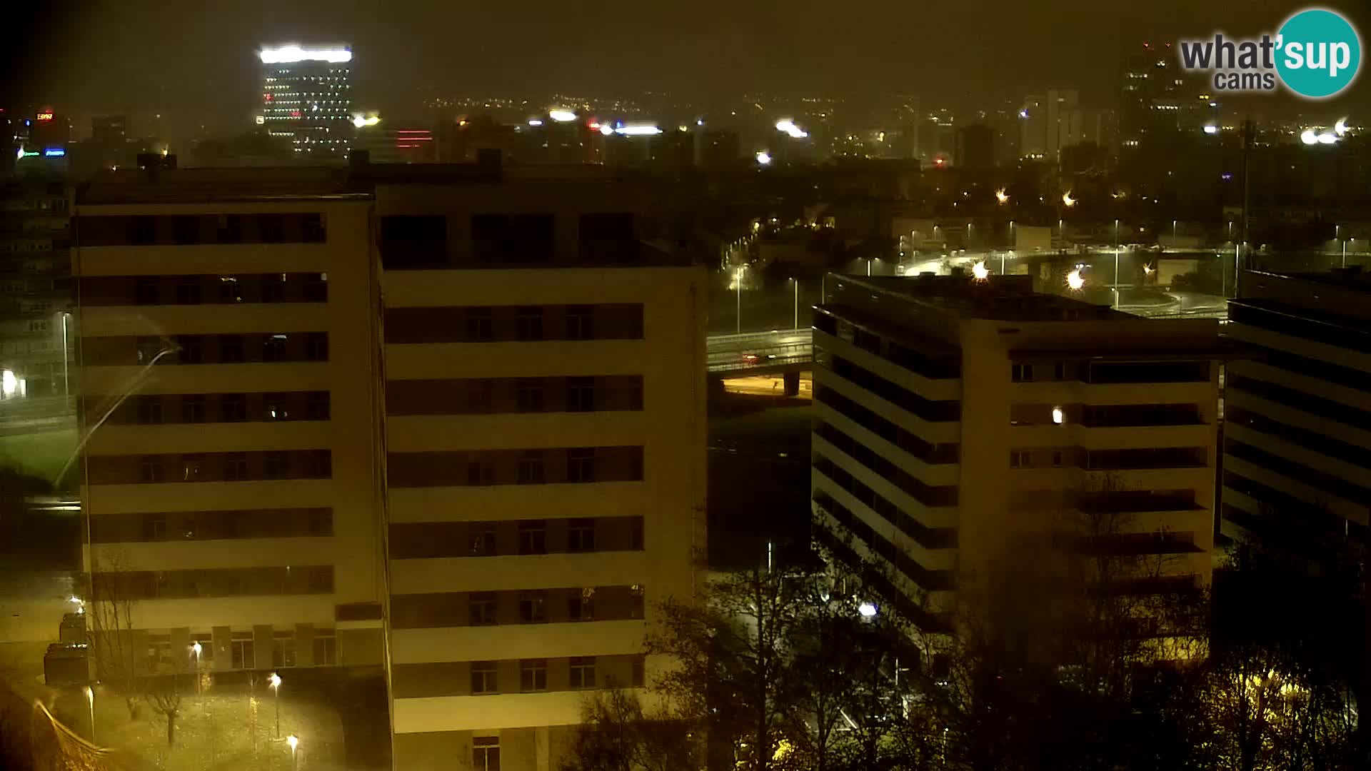 Live Interchange of Slavonska Avenue and Marin Držić Avenue in Zagreb webcam