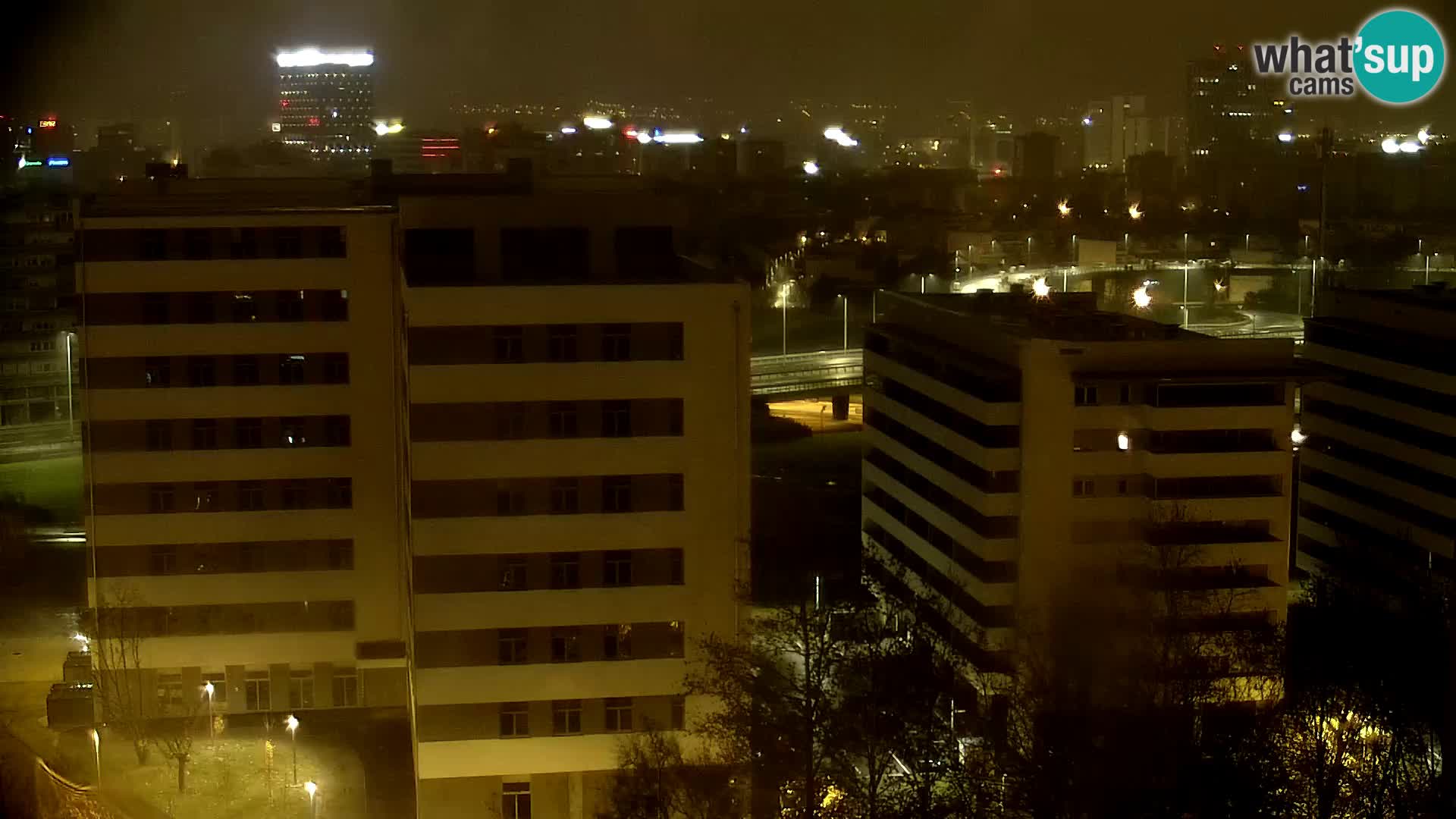 Krožišče Slavonske in Marin Držićeve ulice v Zagrebu v živo