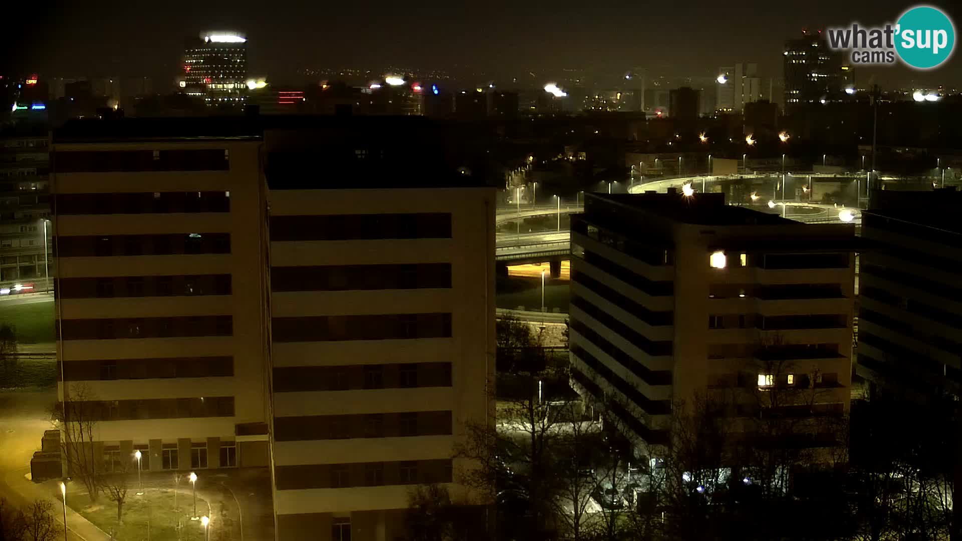 Live Interchange of Slavonska Avenue and Marin Držić Avenue in Zagreb webcam