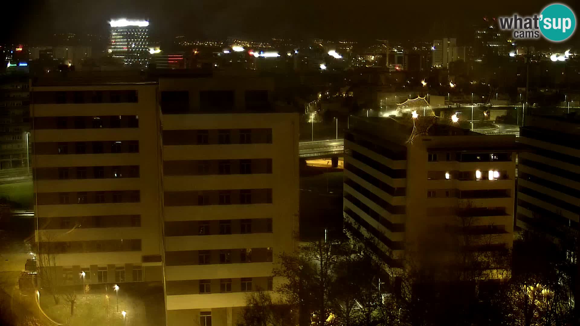 Live-Kreisverkehr Slavonska und Marin Držić Avenue zur Zagreb Webcam