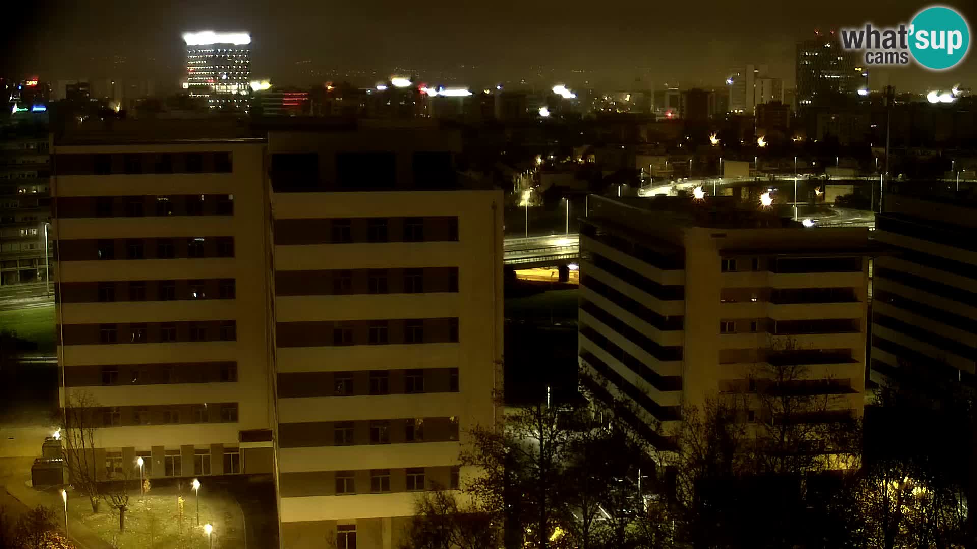 Live Interchange of Slavonska Avenue and Marin Držić Avenue in Zagreb webcam