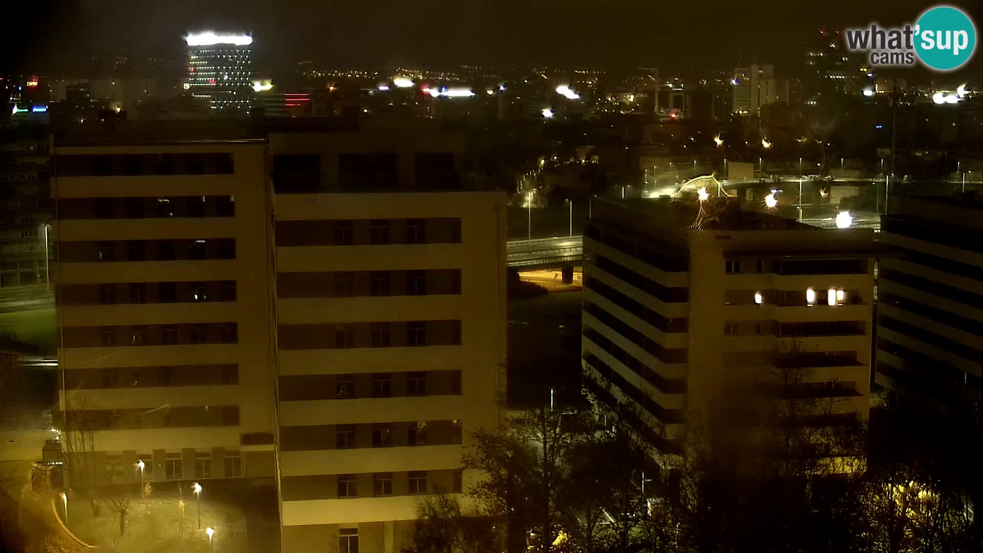 Rond-point en direct traversant les avenues Slavonska et Marin Držić à Zagreb webcam