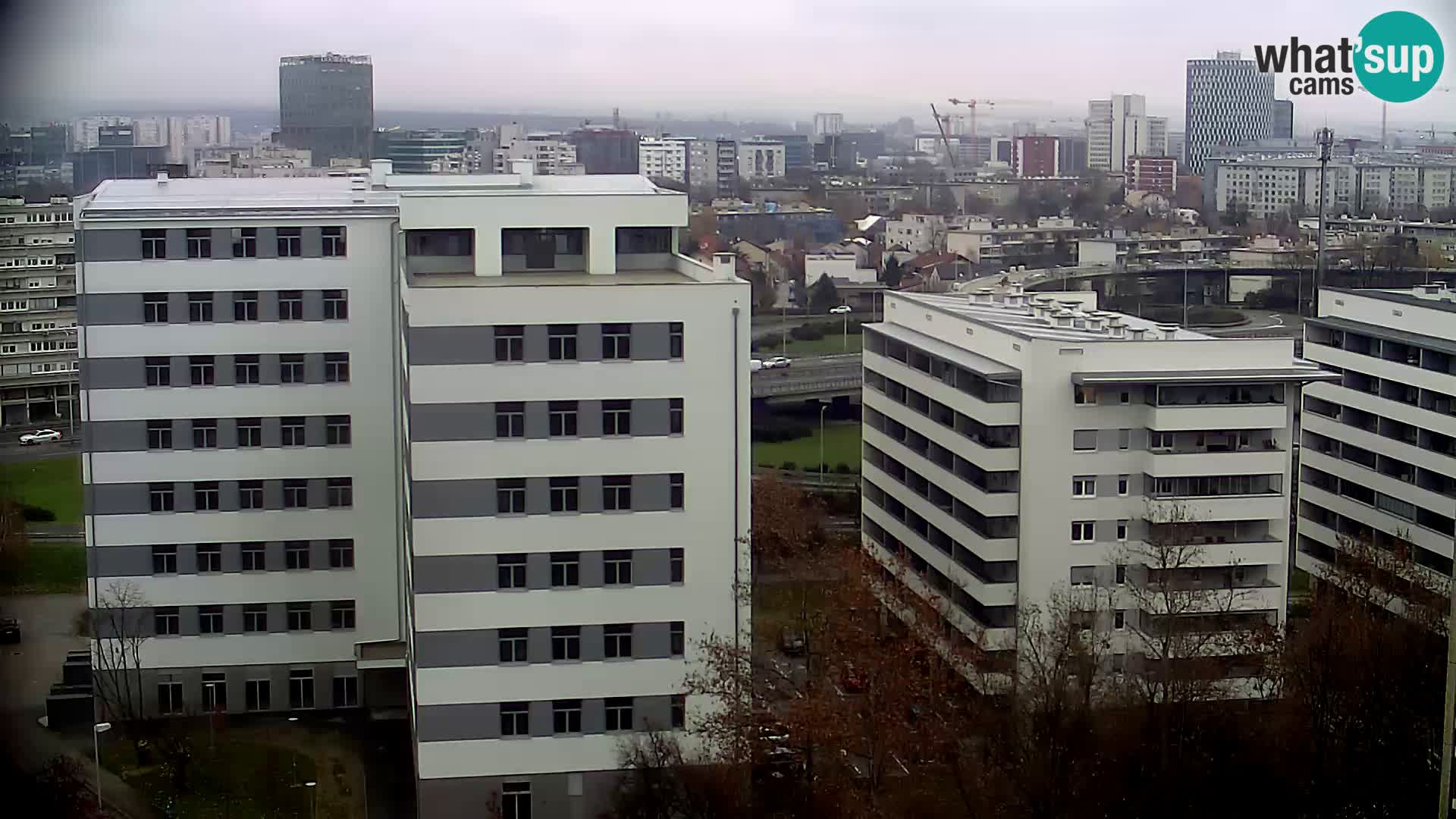 Live Interchange of Slavonska Avenue and Marin Držić Avenue in Zagreb webcam
