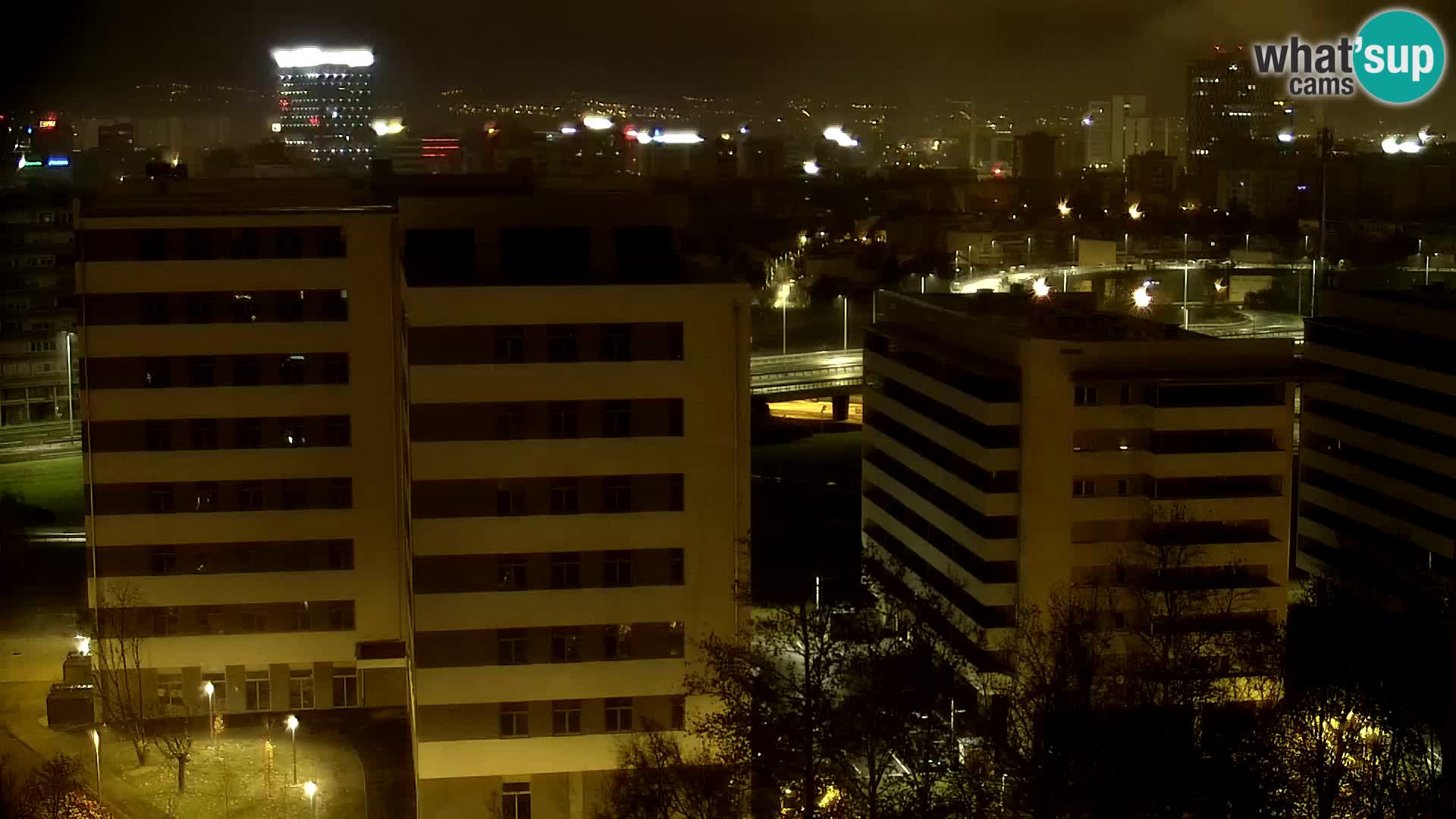 Live Interchange of Slavonska Avenue and Marin Držić Avenue in Zagreb webcam