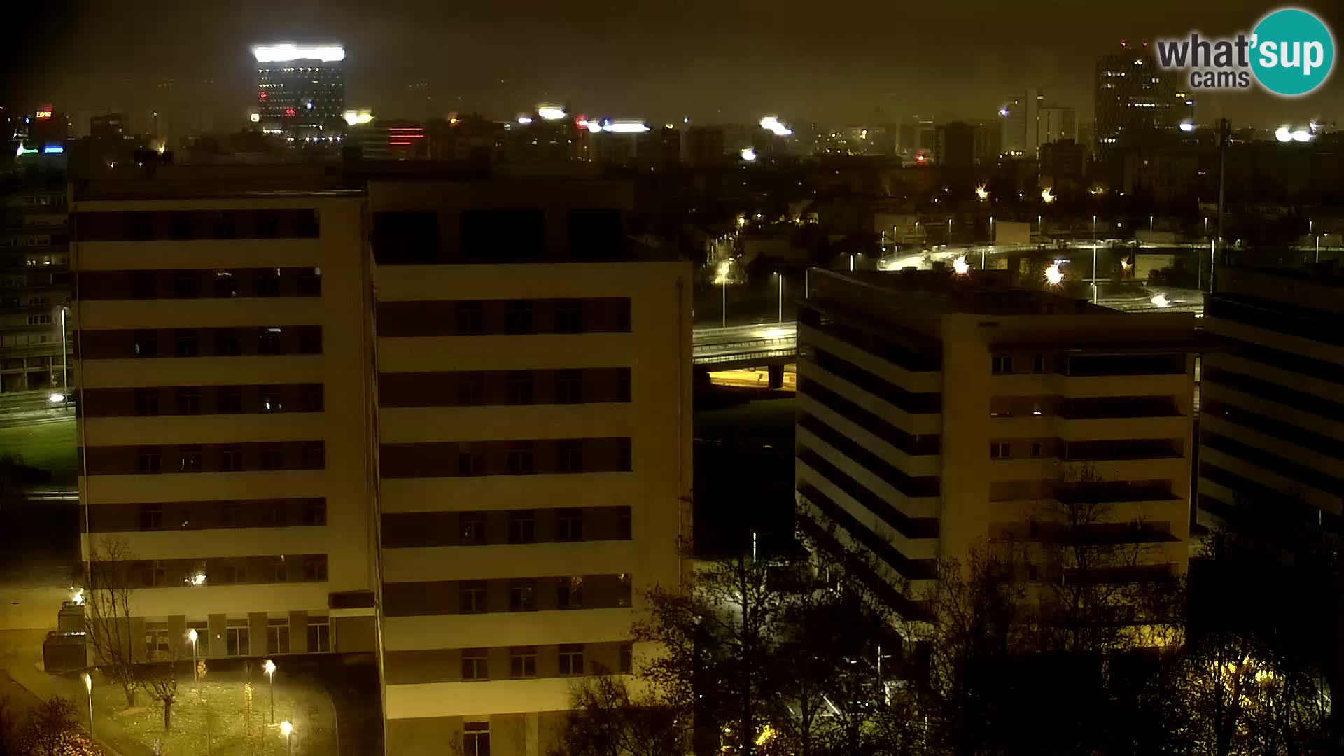 Live-Kreisverkehr Slavonska und Marin Držić Avenue zur Zagreb Webcam