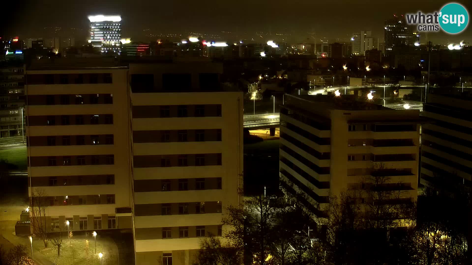 Krožišče Slavonske in Marin Držićeve ulice v Zagrebu v živo