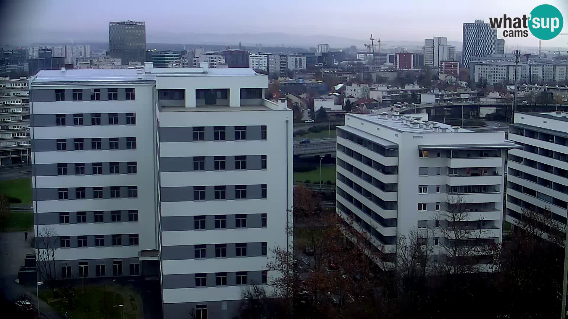 Rotatoria e incrocio viale Slavonska e Marin Držić – webcam di Zagabria