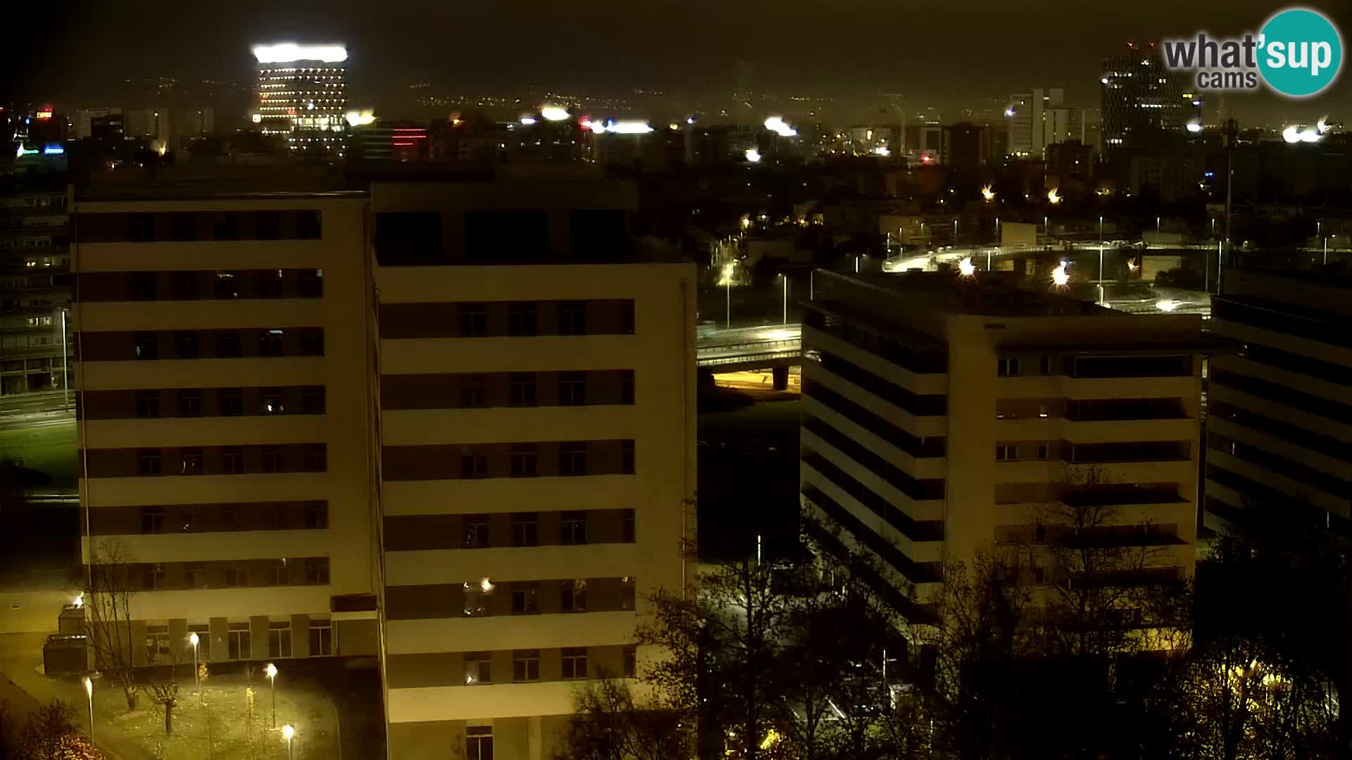 Live-Kreisverkehr Slavonska und Marin Držić Avenue zur Zagreb Webcam