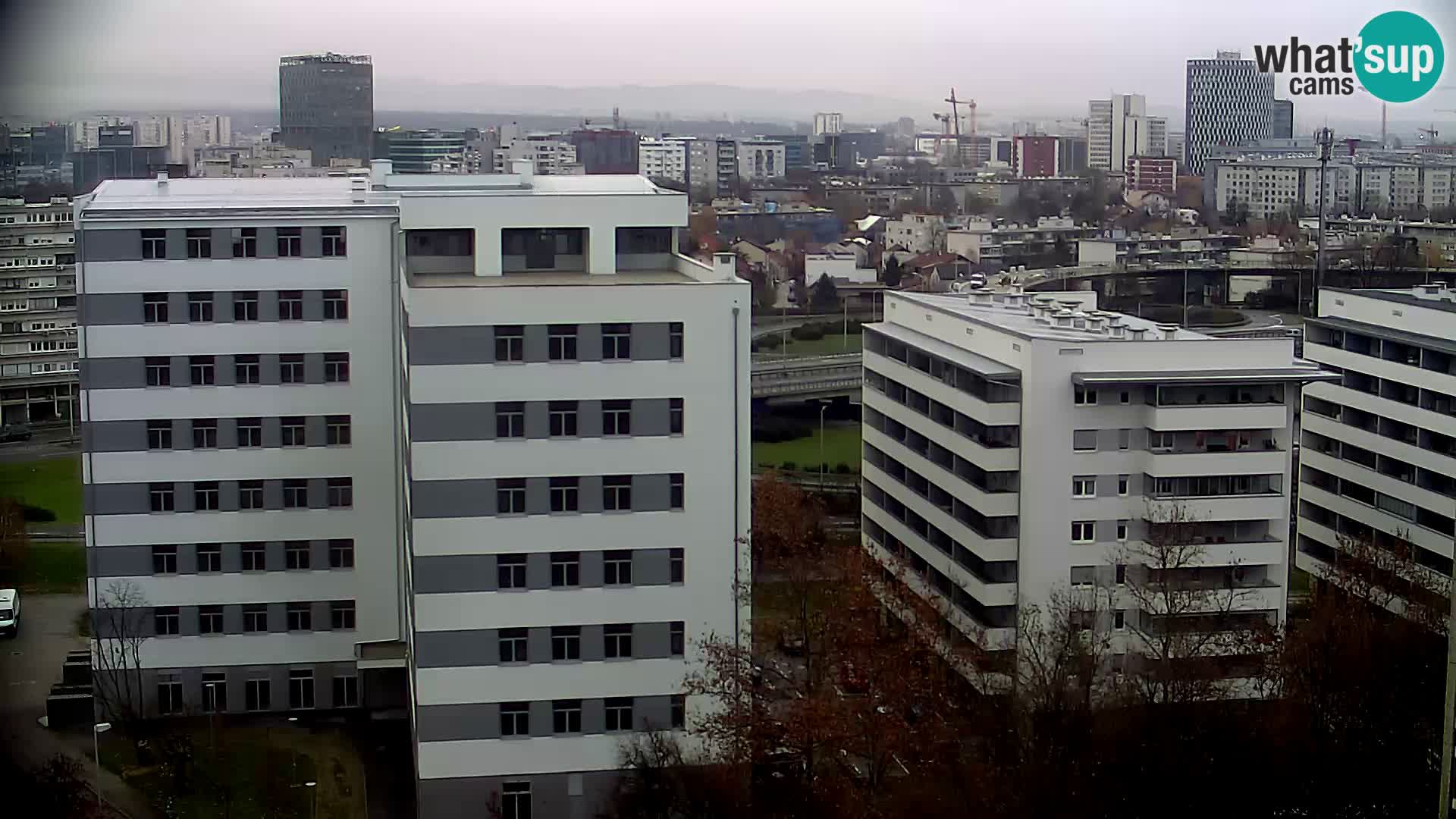 Live Interchange of Slavonska Avenue and Marin Držić Avenue in Zagreb webcam